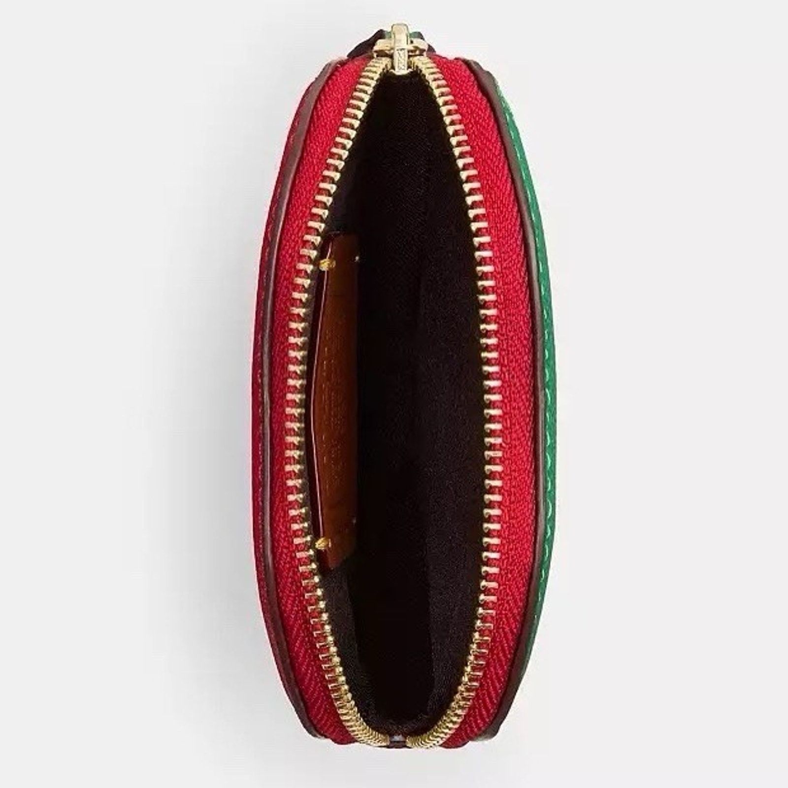 Coach NWT Coach Outlet Strawberry Coin Purse CAN28 Gold/Bold Red Size ONE SIZE - 6 Thumbnail