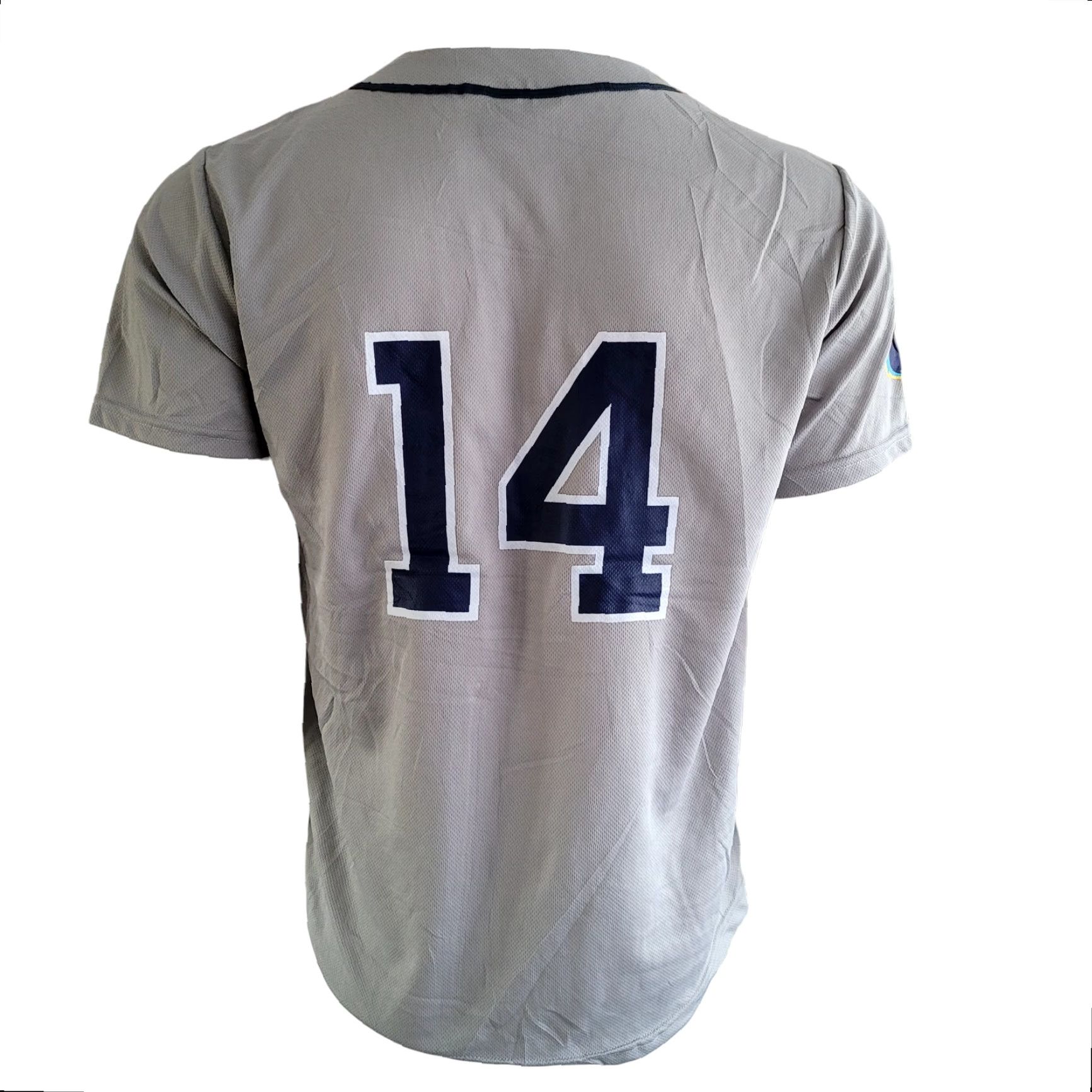 Logo 7 Kalamazoo Growlers Jersey - Gray Small Printed Logo Number 14 100% Polyester Men’s Baseball Jersey Size US S / EU 44-46 / 1 - 5 Thumbnail