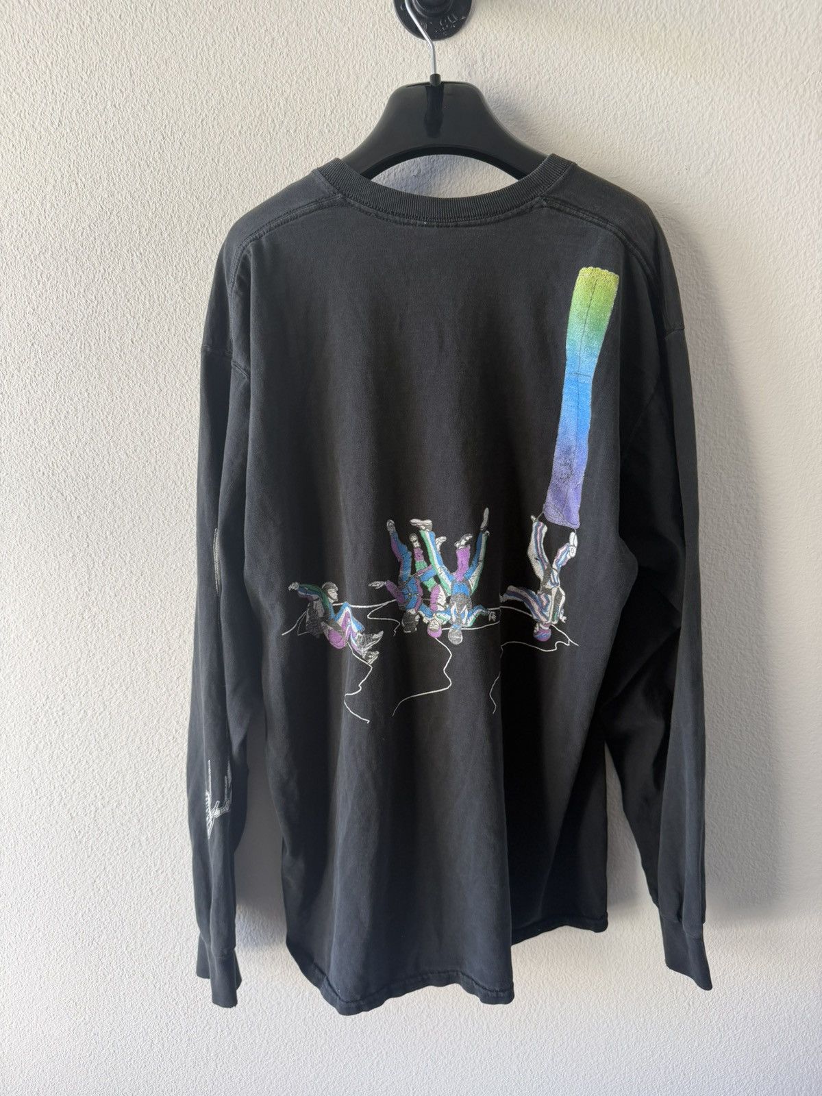 Vintage 90s Square One Skydiving Longsleeve Tee XL Size US XL / EU 56 / 4 - 1 Thumbnail