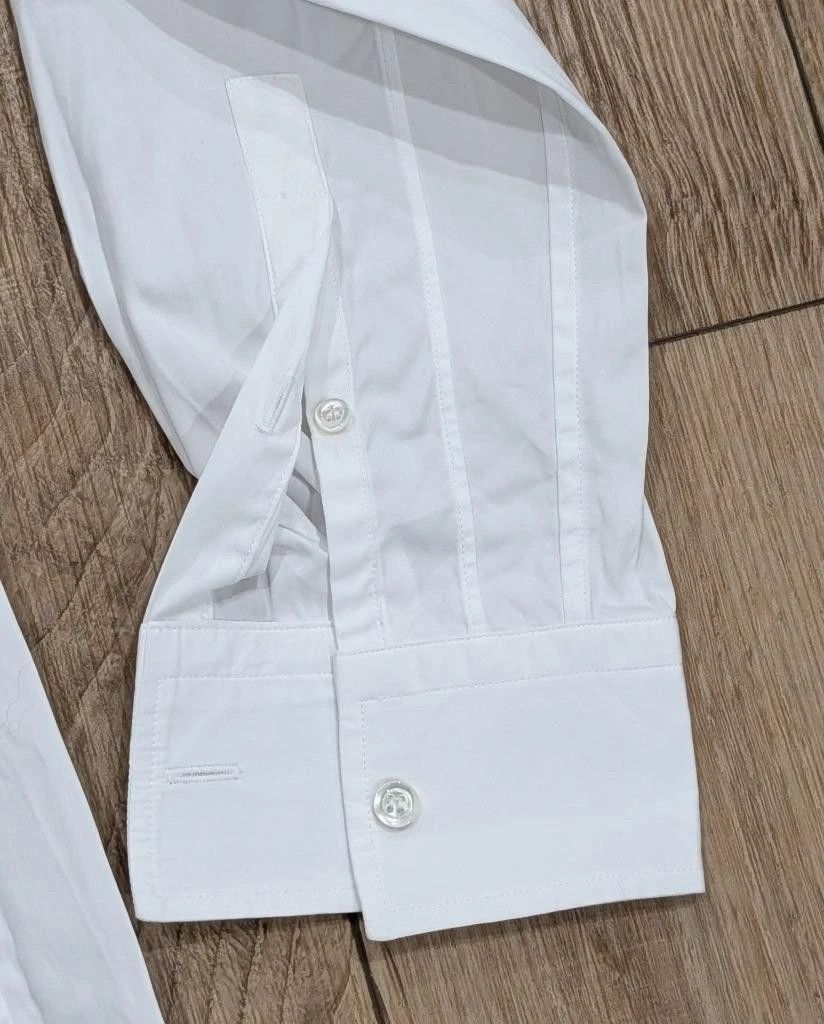 Alexander McQueen Alexander McQueen T-Chain Cotton Button Up Shirt White 15.5 Size US M / EU 48-50 / 2 - 5 Thumbnail