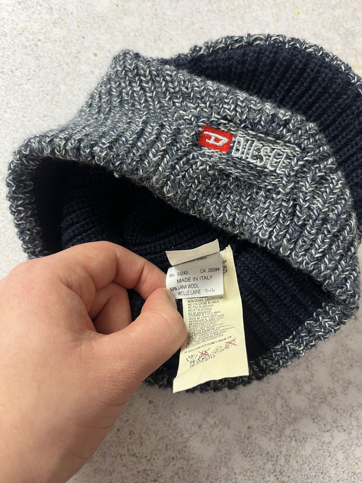 Diesel Diesel Rare Vintage Y2K Tan Grey Balaclava Mask Cap Size ONE SIZE - 3 Thumbnail