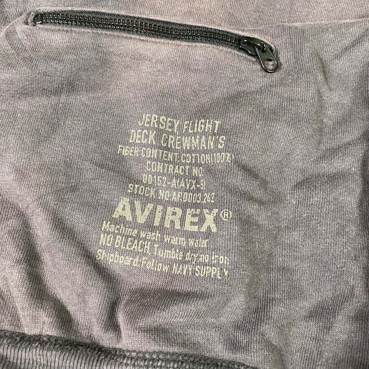 Avirex Vintage Faded Avirex Zipper Sweater Size US XL / EU 56 / 4 - 2 Thumbnail