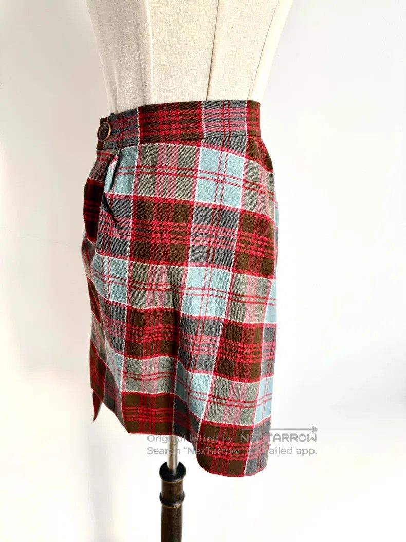 Vivienne Westwood Vivienne Westwood Blue and Brown Plaid Love Collar Suit Size M / US 6-8 / IT 42-44 - 7 Thumbnail