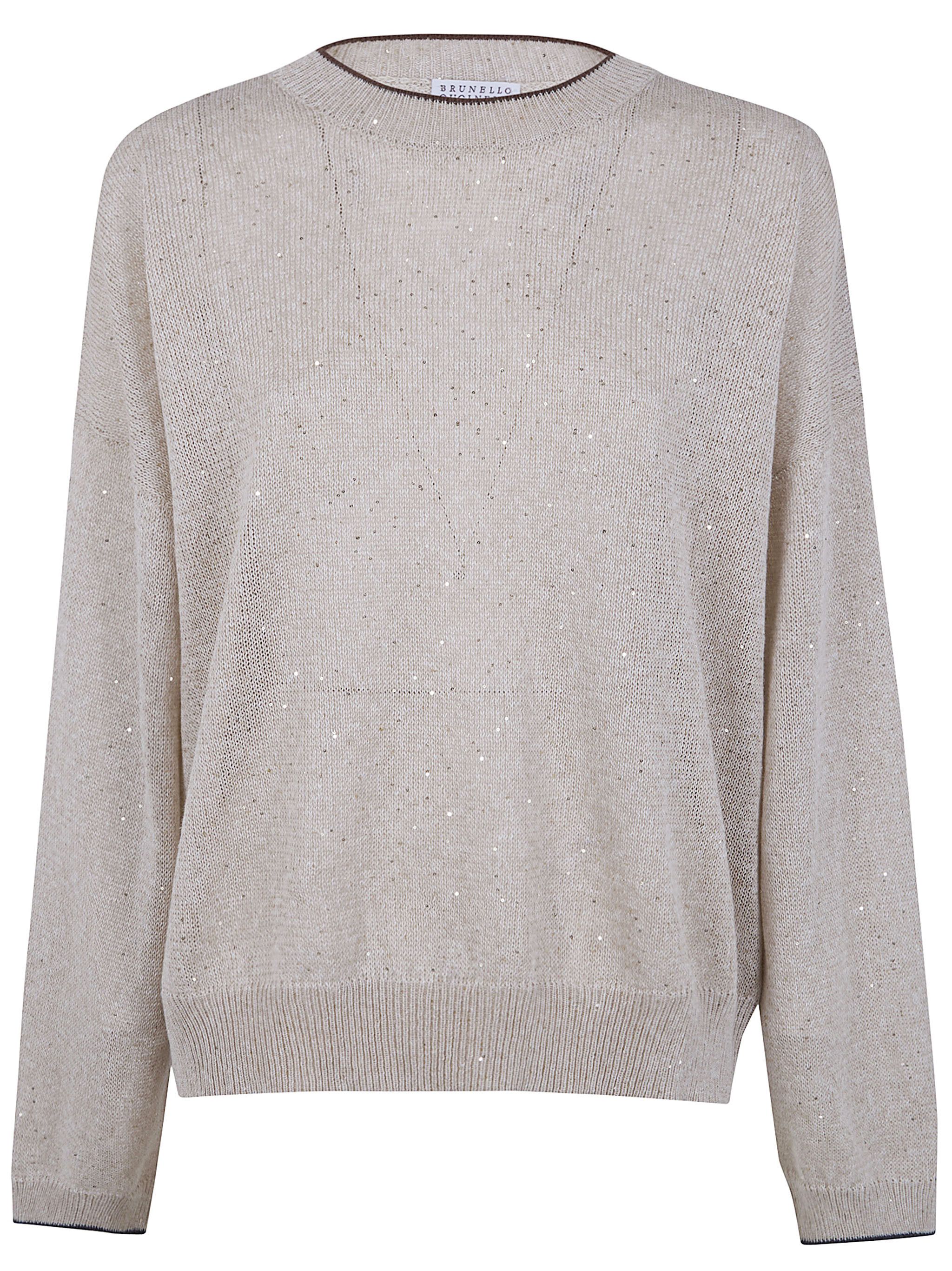 Brunello Cucinelli ROUND NECK SWEATER Size L / US 10 / IT 46 - 1 Thumbnail