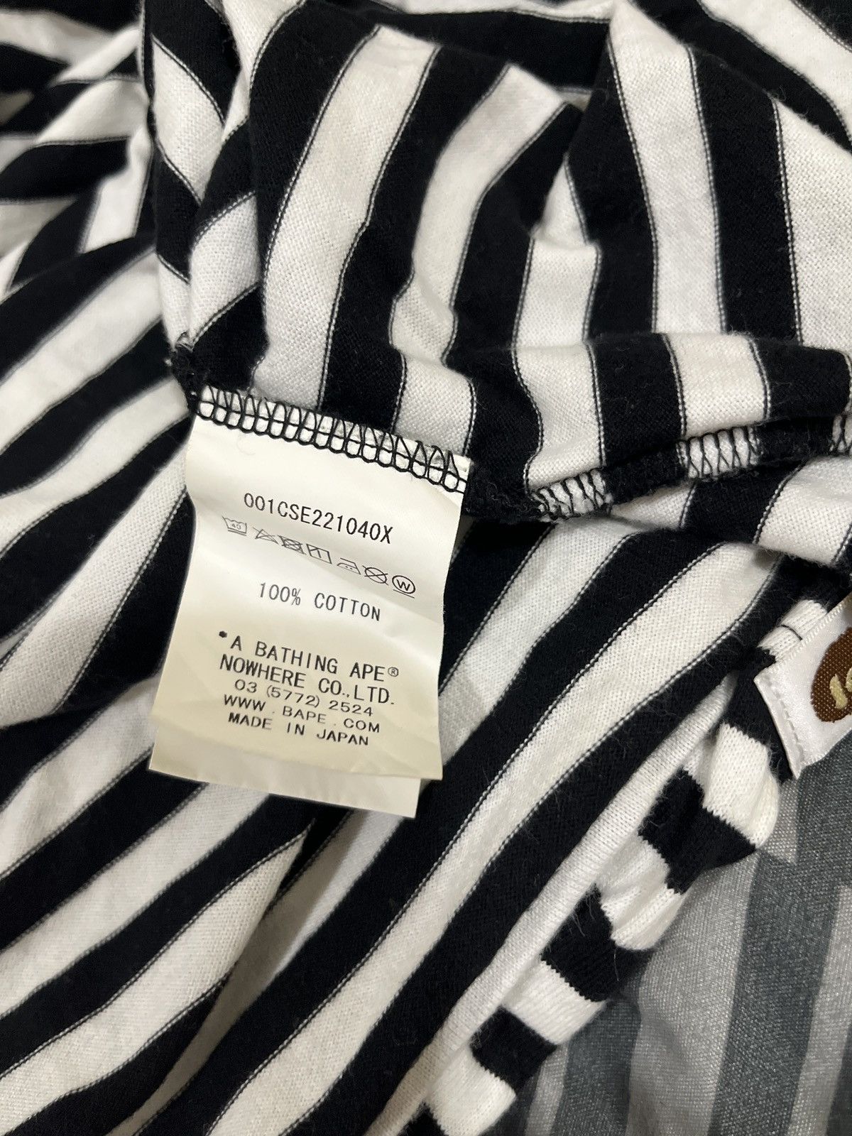 Bape Bape x DSMG Striped Tee Size US M / EU 48-50 / 2 - 4 Thumbnail