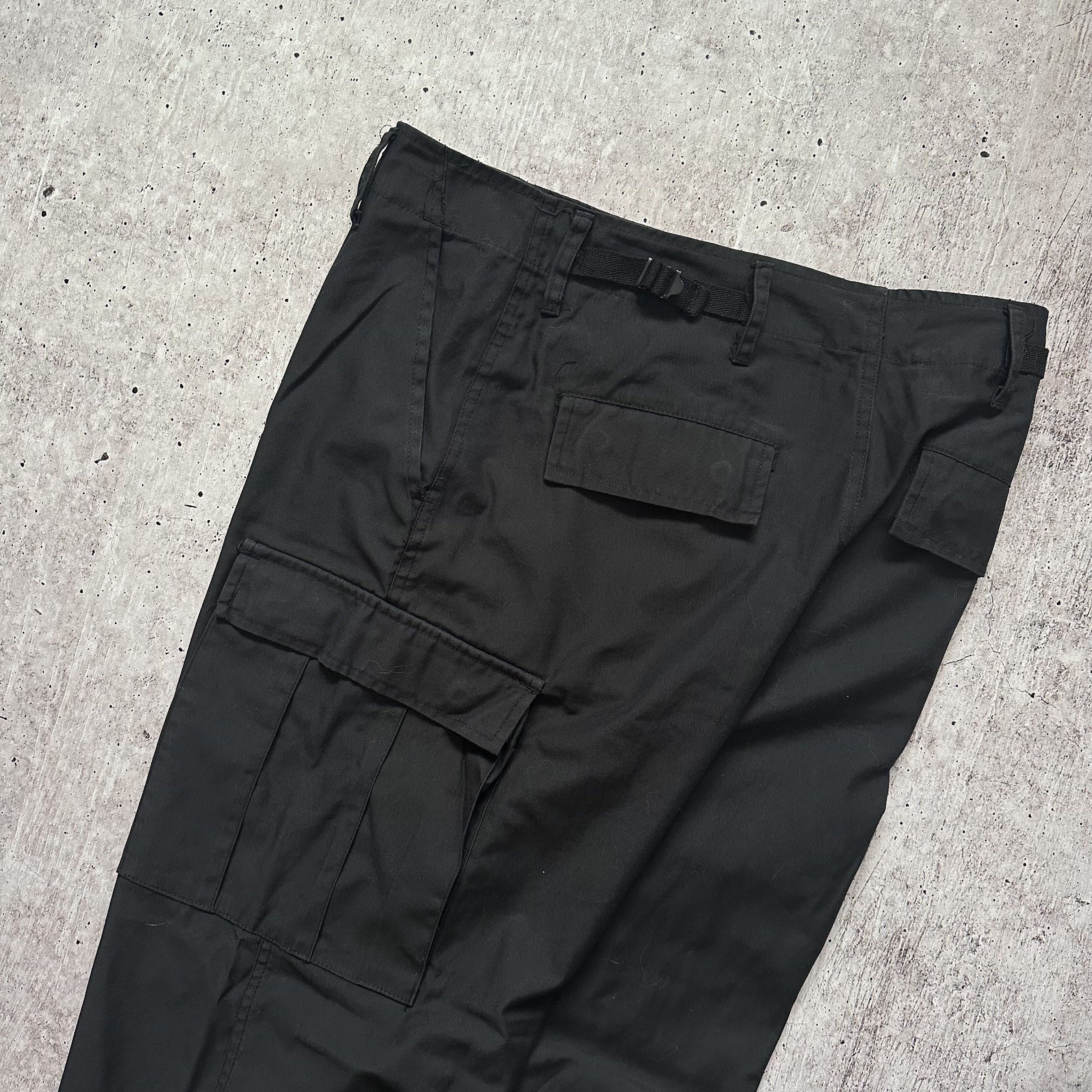 Japanese Brand Fostex Garments Trousers Combat Straight Cargo Denim Pants Size US 30 / EU 46 - 4 Thumbnail