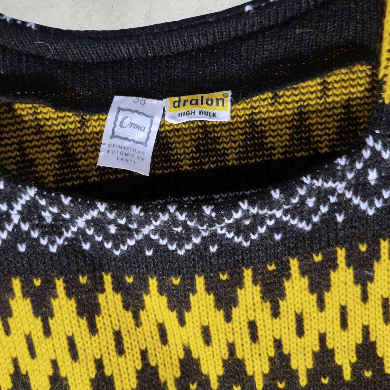 Retrofit × Vintage Vintage Dralon Knitted Vest - 90s Nordic Tank Top Size S / US 4 / IT 40 - 5 Thumbnail