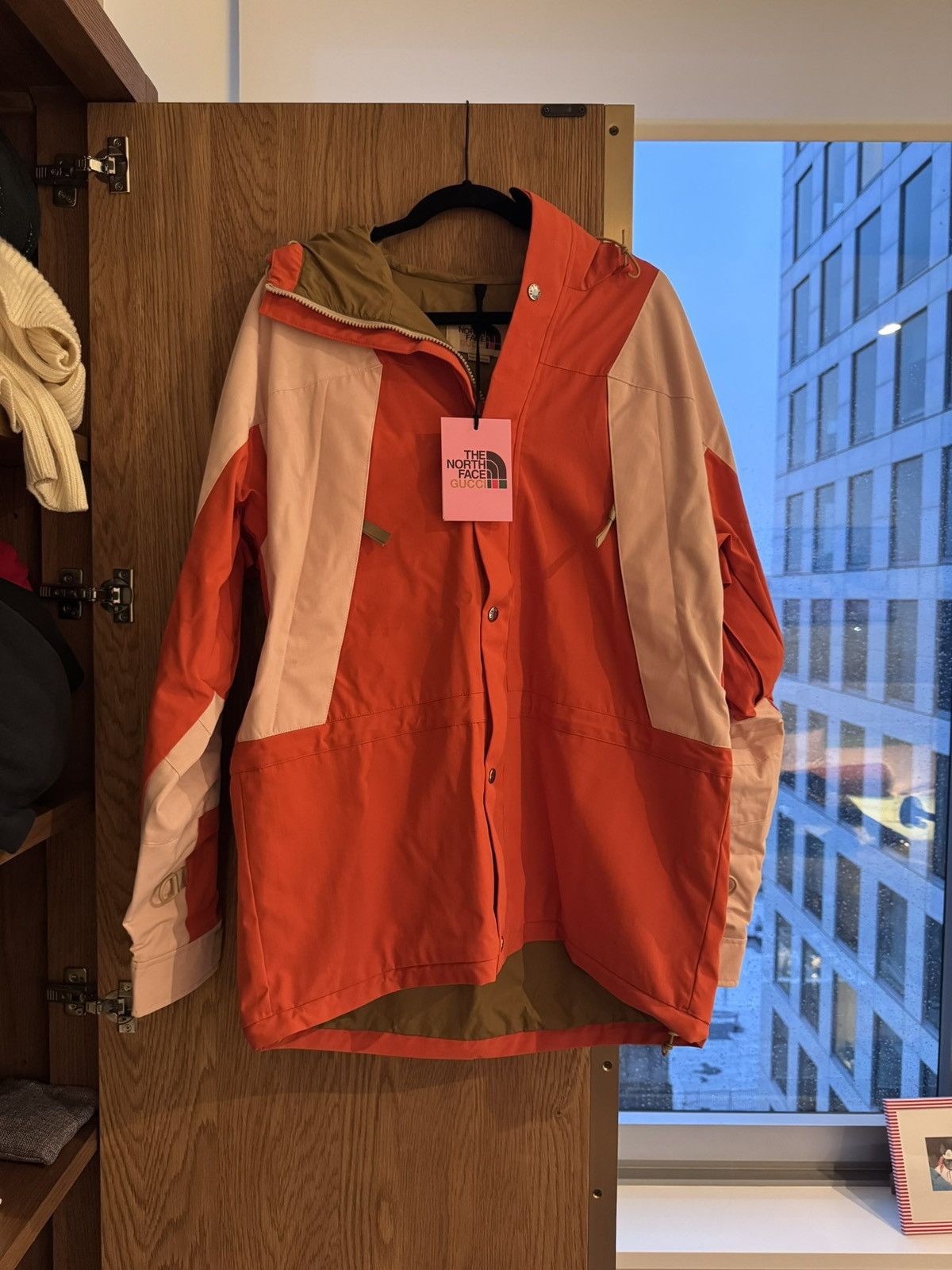 Gucci × The North Face Gucci x North Face Orange Hooded Mountain Jacket Size US M / EU 48-50 / 2 - 2 Thumbnail