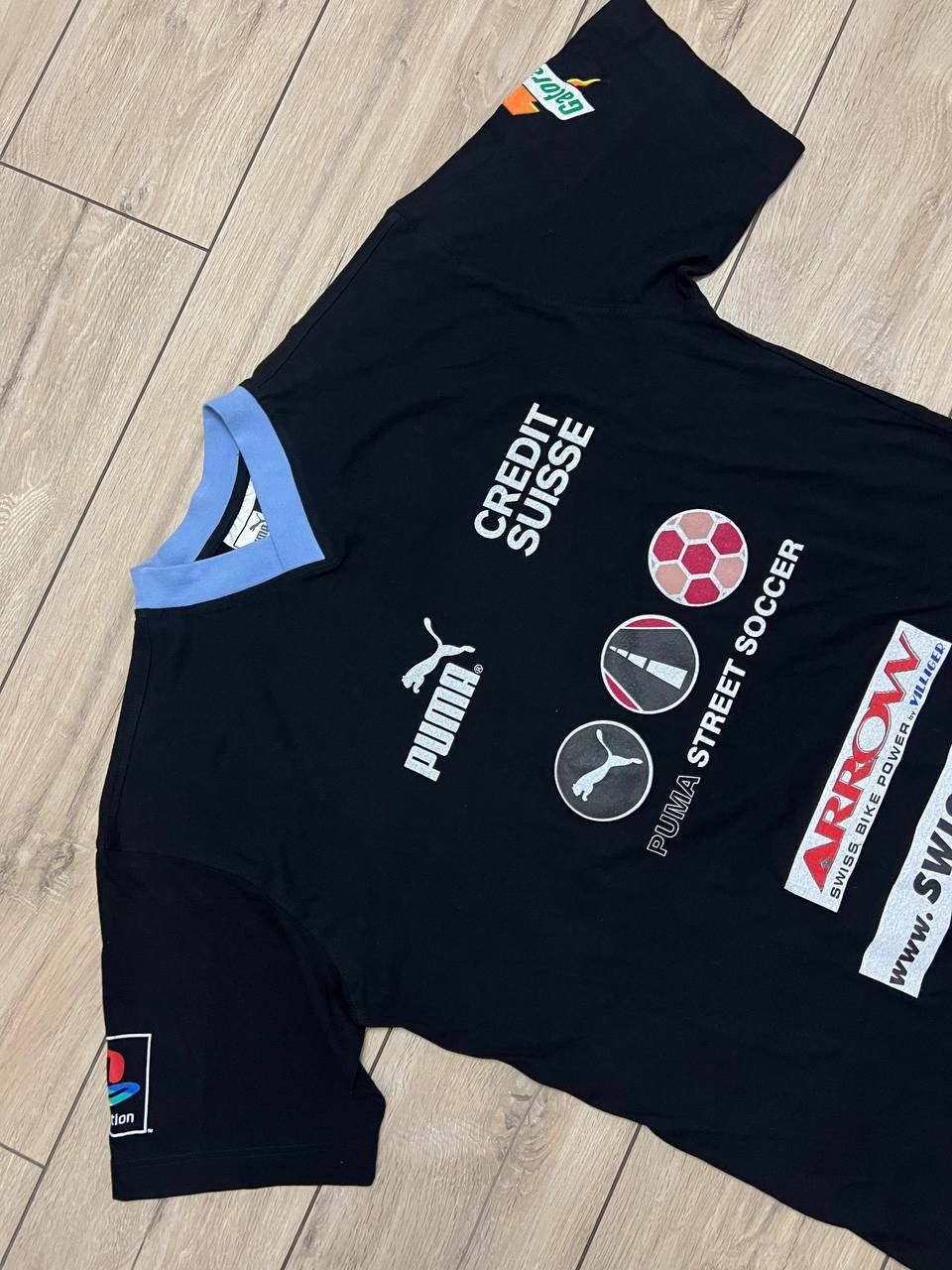 Puma Puma Vintage Street Soccer T-shirt Black sz M Credit Suisse Size US L / EU 52-54 / 3 - 6 Thumbnail