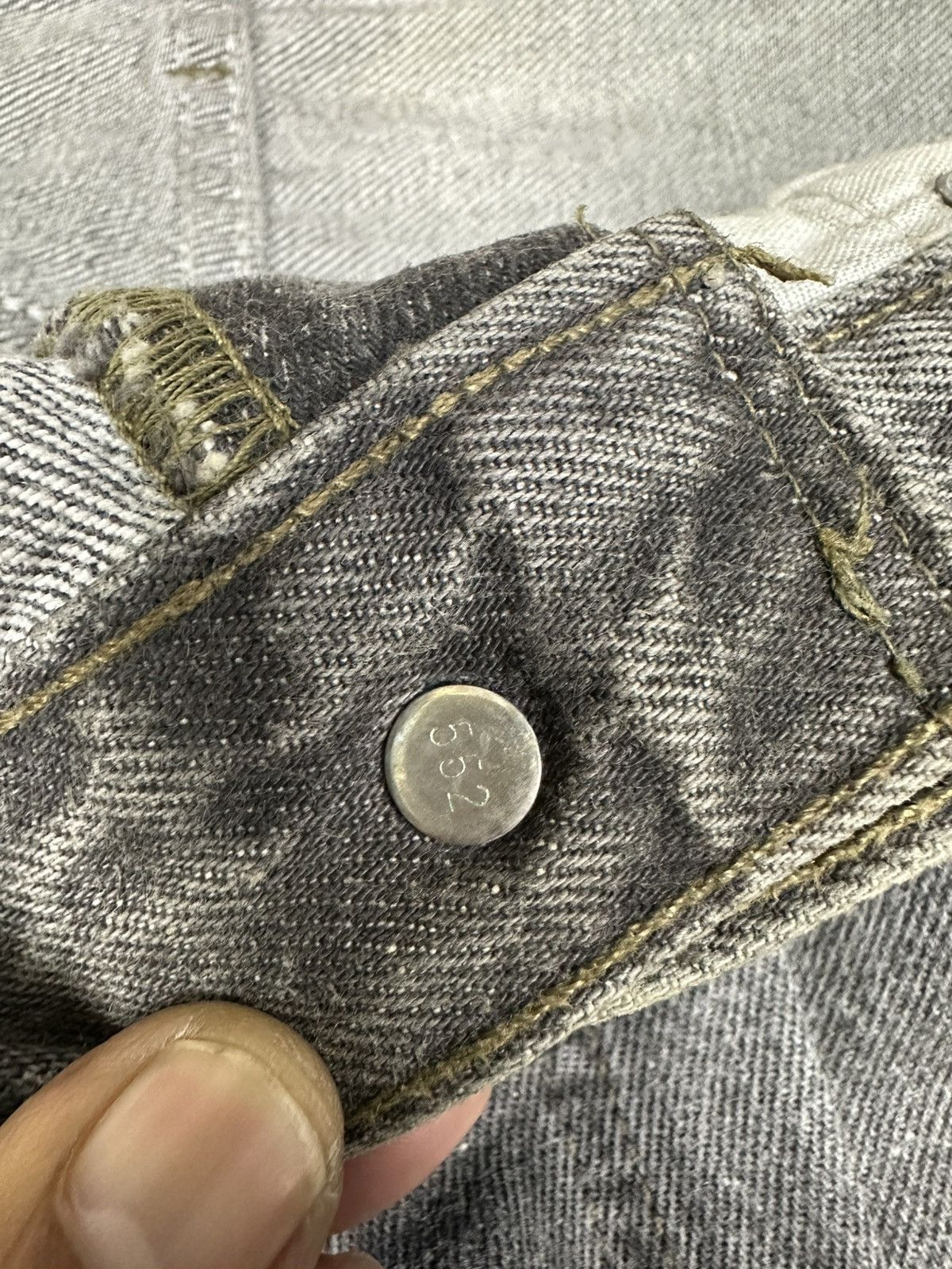 Levi's 90s Levis 501 Usa Grey Bleach Effect W30 D760 Size US 30 / EU 46 - 15 Thumbnail