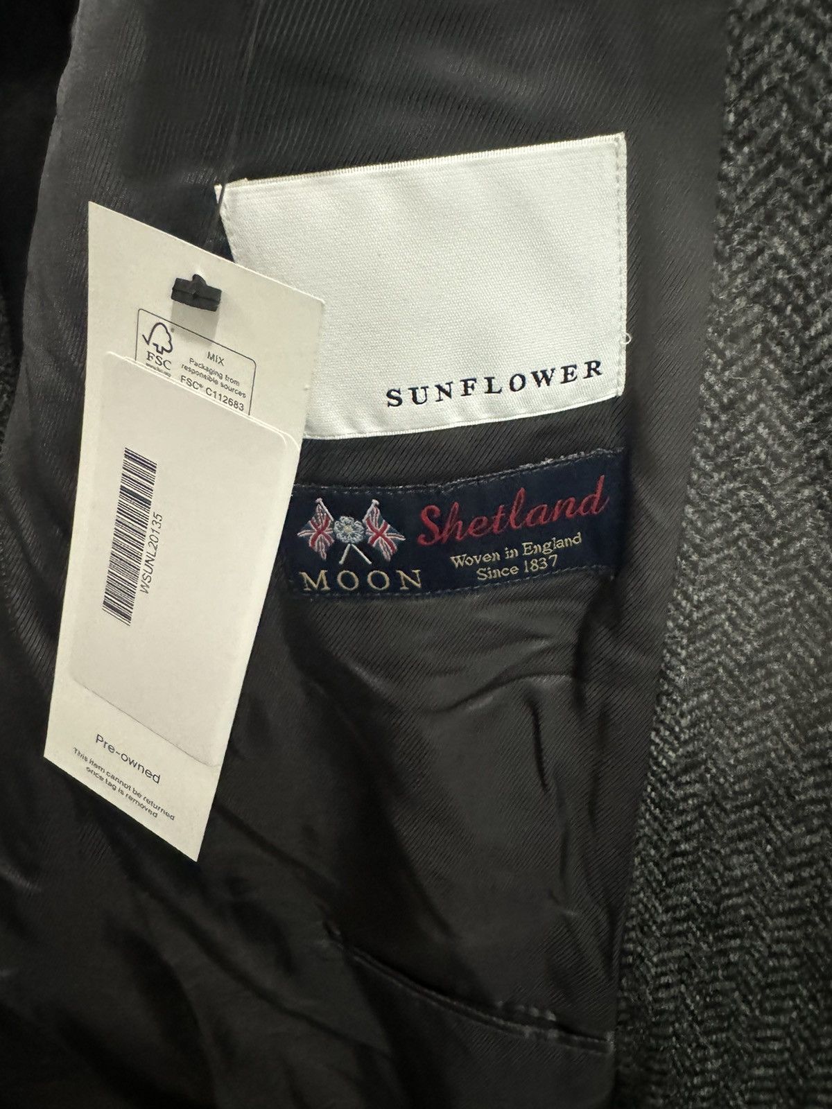 Sunflower Sunflower Wool Blazer 48 Size 38R - 10 Thumbnail