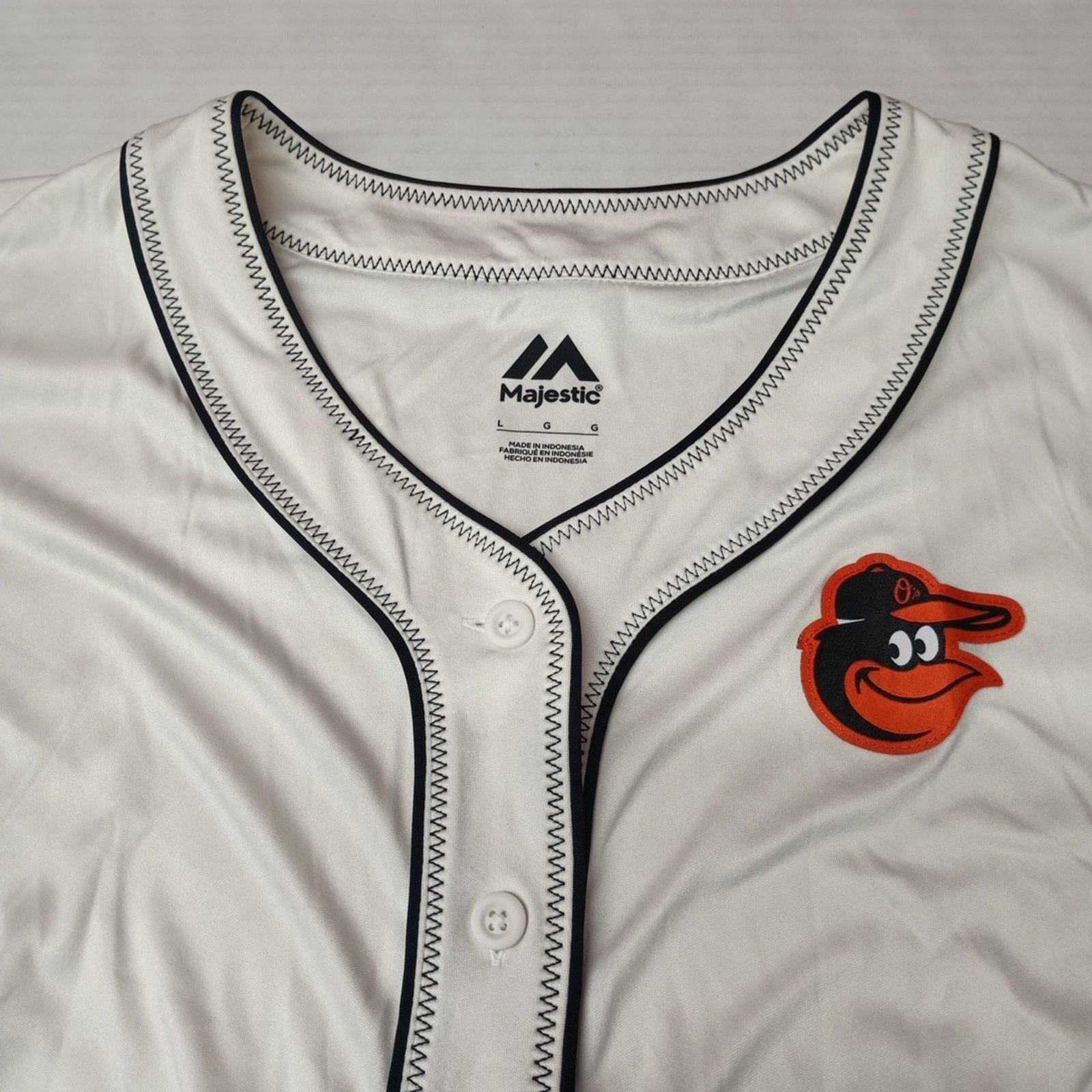 Majestic Majestic Baltimore Orioles Jersey Women’s Size L White Black Size L / US 10 / IT 46 - 2 Thumbnail