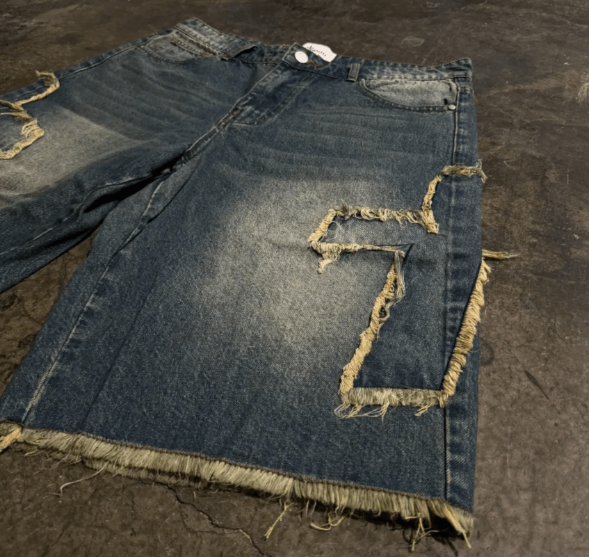 Japanese Brand quality baggy denim shorts Size US 30 / EU 46 - 3 Thumbnail