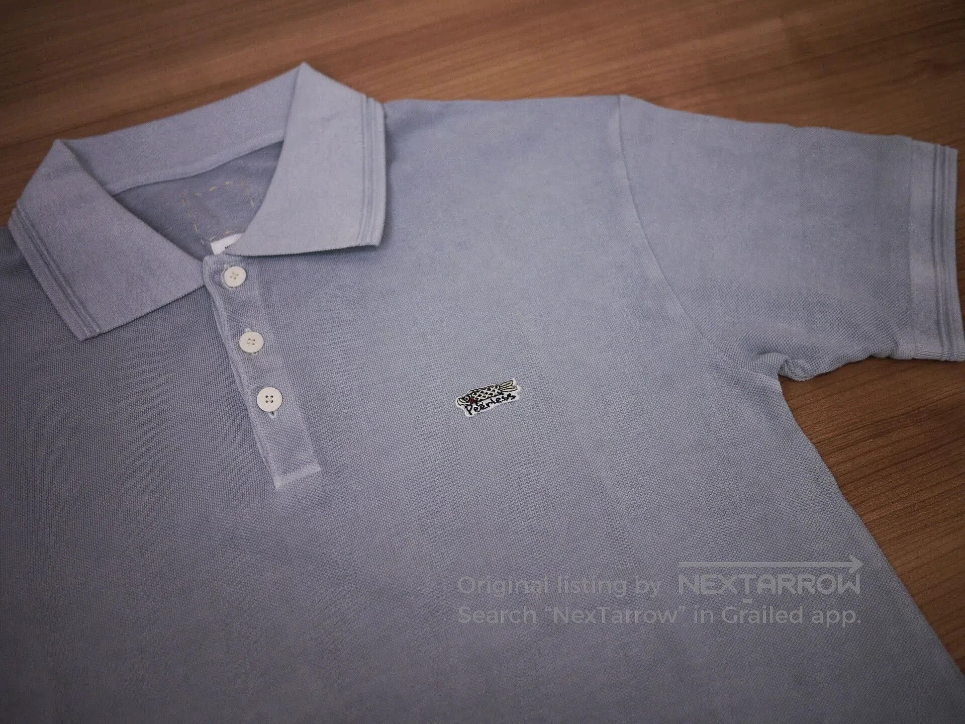 Visvim Gray Short-Sleeve Polo Shirt. Size US L / EU 52-54 / 3 - 3 Thumbnail