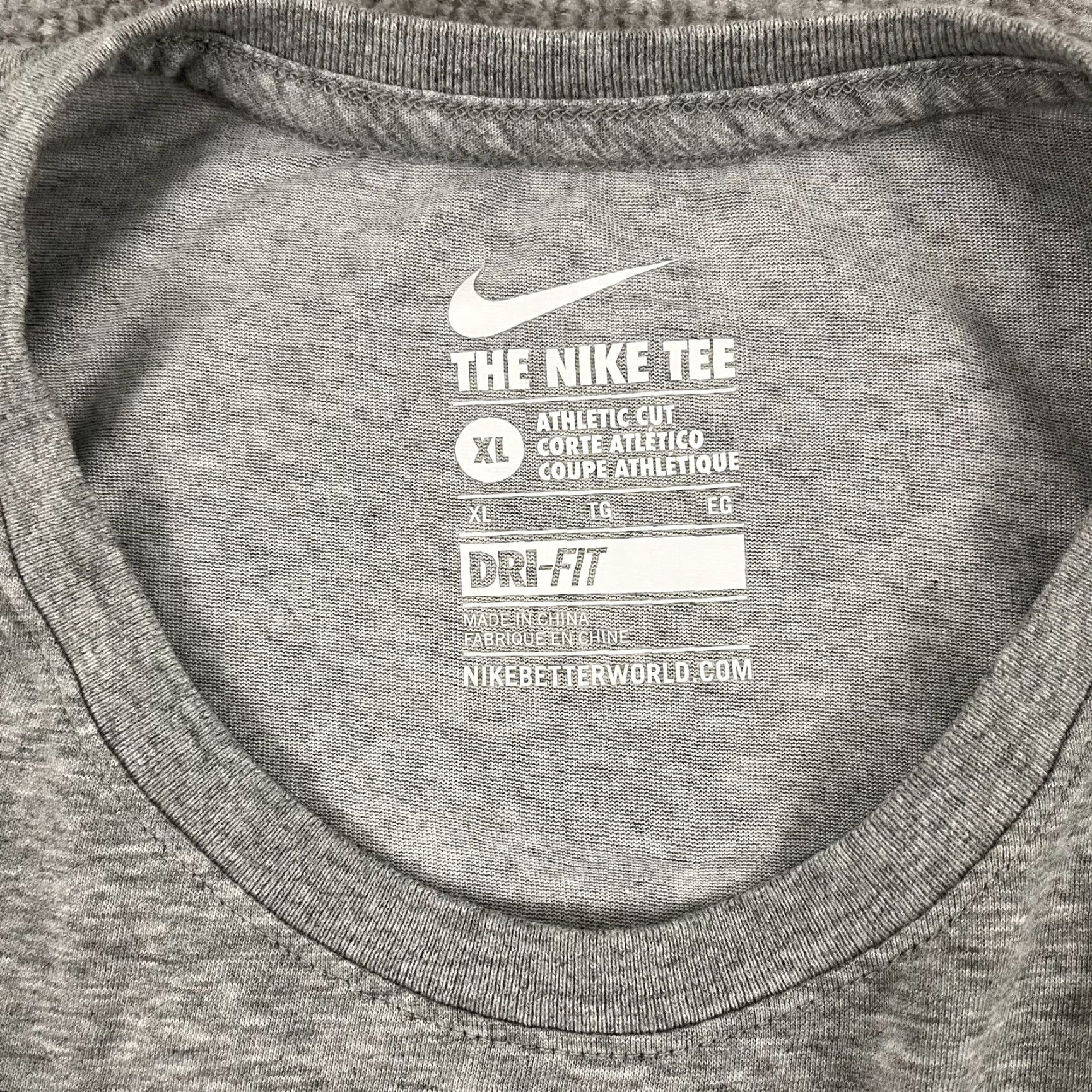 Nike VINTAGE Nike Shirt Mens Adult XL Gray Running Dri-Fit Gravity's Enemy Graphic Tee Size US XL / EU 56 / 4 - 3 Thumbnail