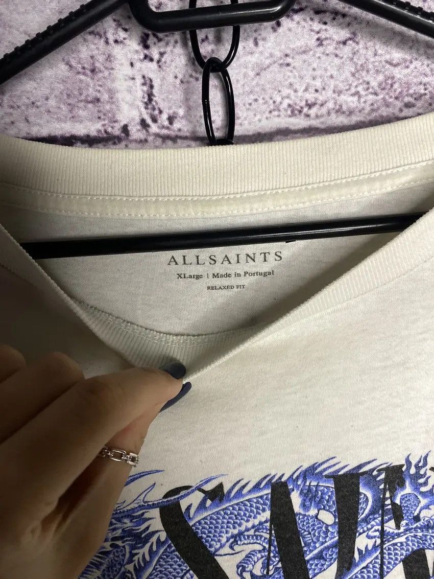 Allsaints Men's T-shirt distressed allsaints dragon overprint logo tee Size US XL / EU 56 / 4 - 4 Thumbnail