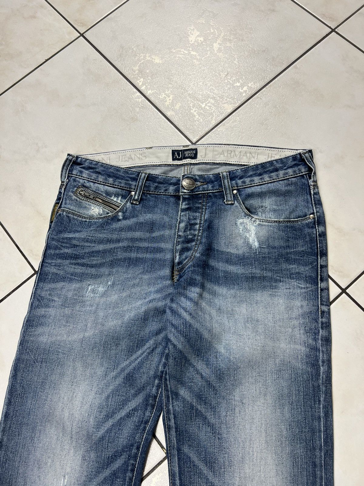 Giorgio Armani Vintage Giorgio Armani jeans distressed denim washed pants Size US 32 / EU 48 - 3 Thumbnail