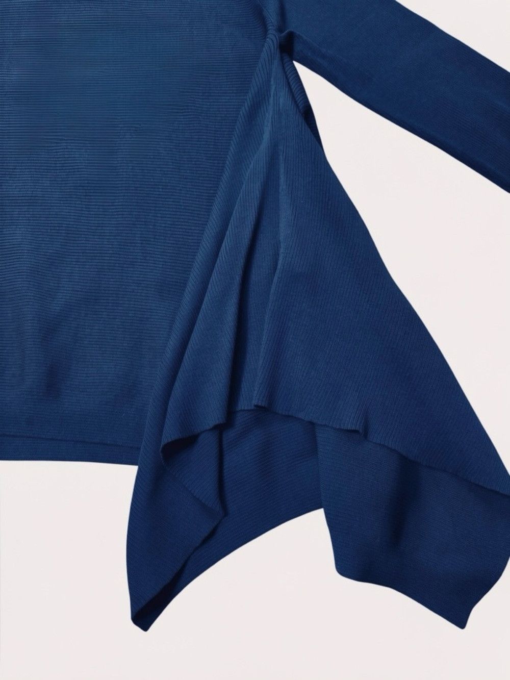 Derek Lam 10 Crosby Derek Lam Blue Asymmetrical Knit Sweater Size XL Size XL / US 12-14 / IT 48-50 - 5 Thumbnail
