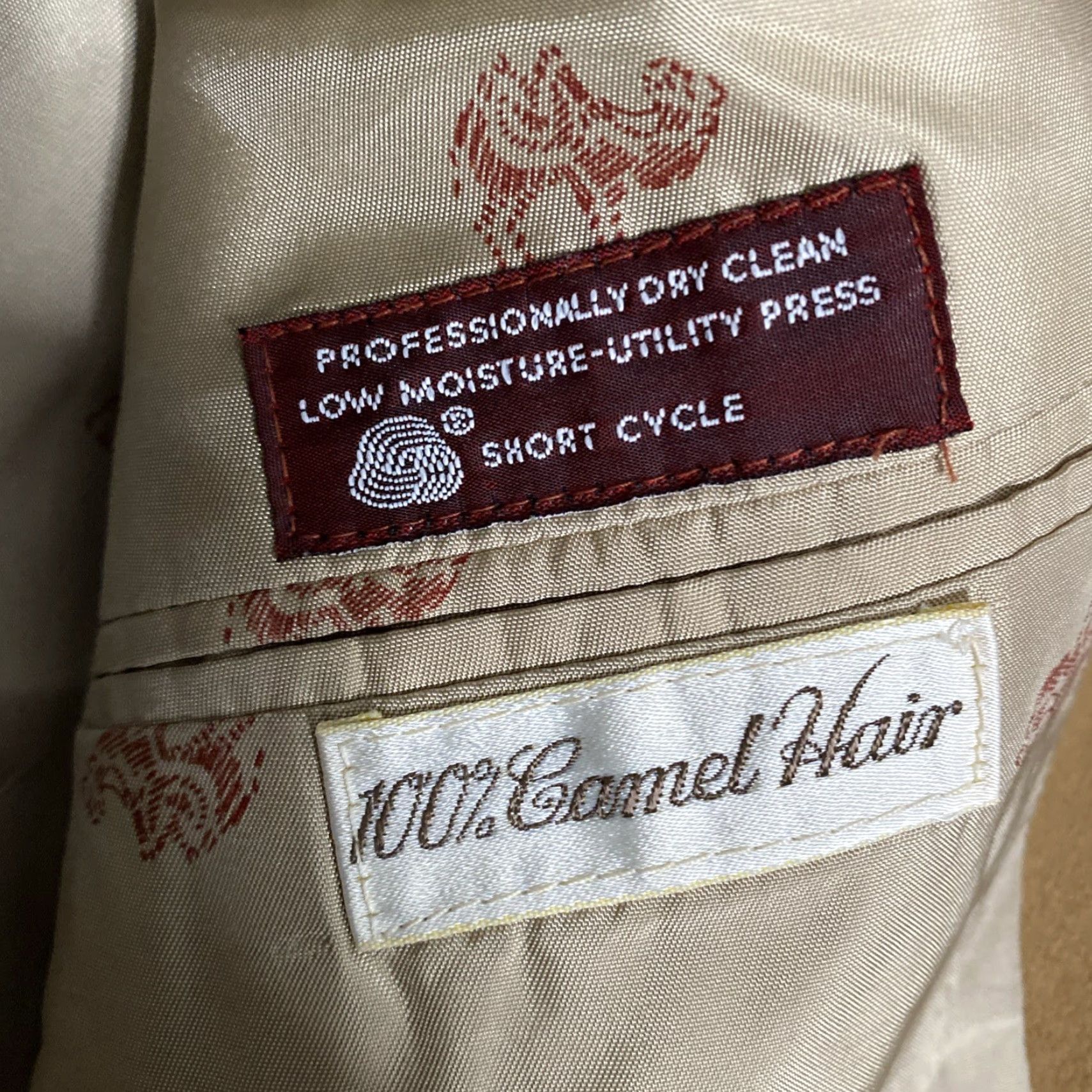 Jos. A. Bank VINTAGE Jos. A. Bank Camel Hair Blazer Men Brown 44L Long Single-Breasted Two-Button 100% Camel Hair Blazer Winter Mens Size 44R - 4 Thumbnail