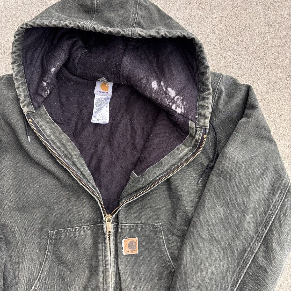Carhartt Vintage J130-MOS Green Carhartt Workwear Jacket Size US XL / EU 56 / 4 - 2 Thumbnail