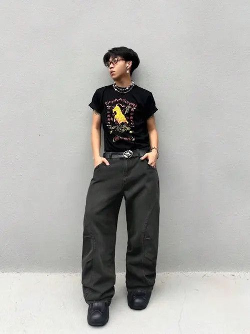 Japanese Brand × Vintage Skate Baggy Denim Jeans Loose fit Size US 36 / EU 52 - 4 Thumbnail