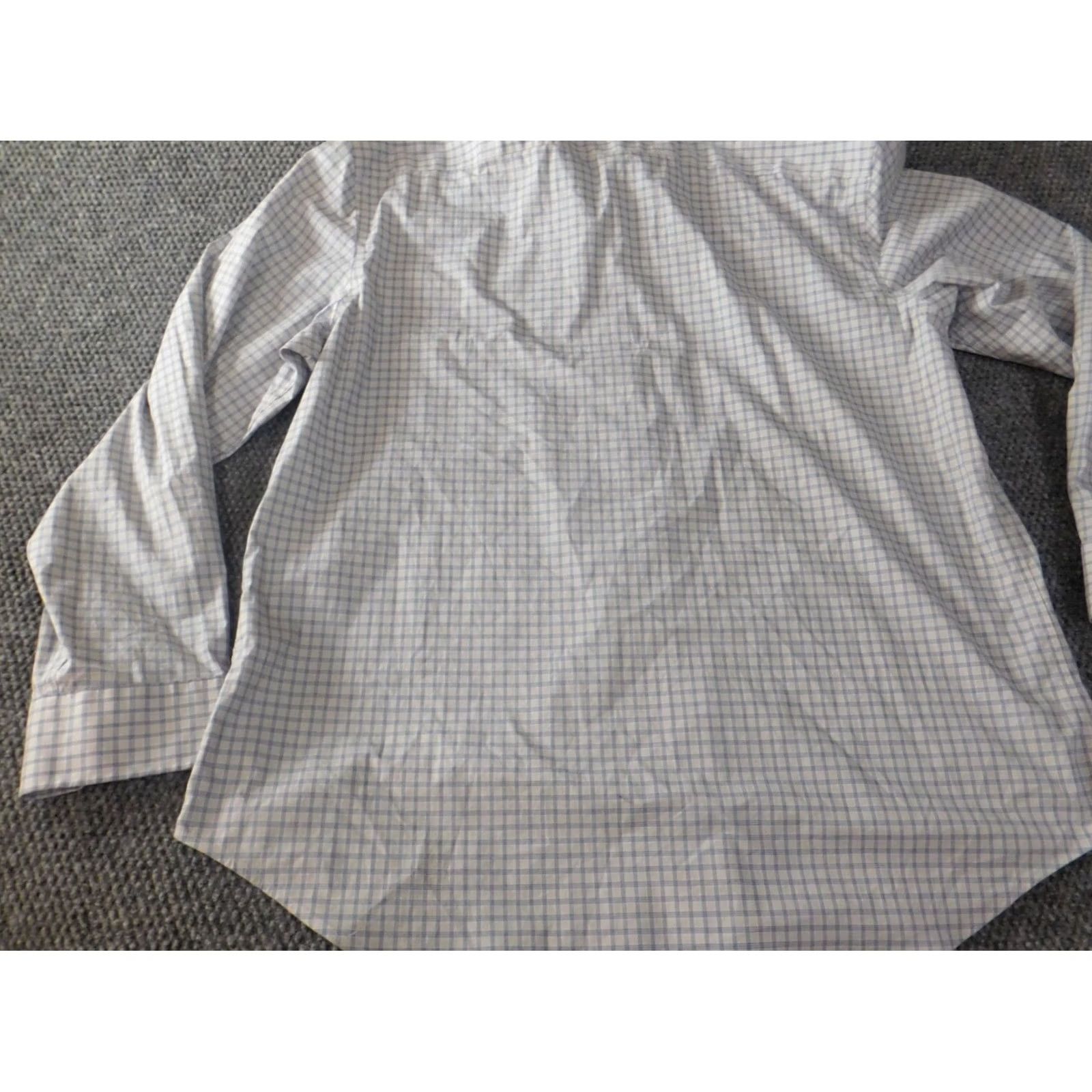Old Navy Old Navy Mens Shirt 2XL Blue Plaid Slim Fit Button-Up Non-Iron Long Sleeve Size US XXL / EU 58 / 5 - 7 Thumbnail