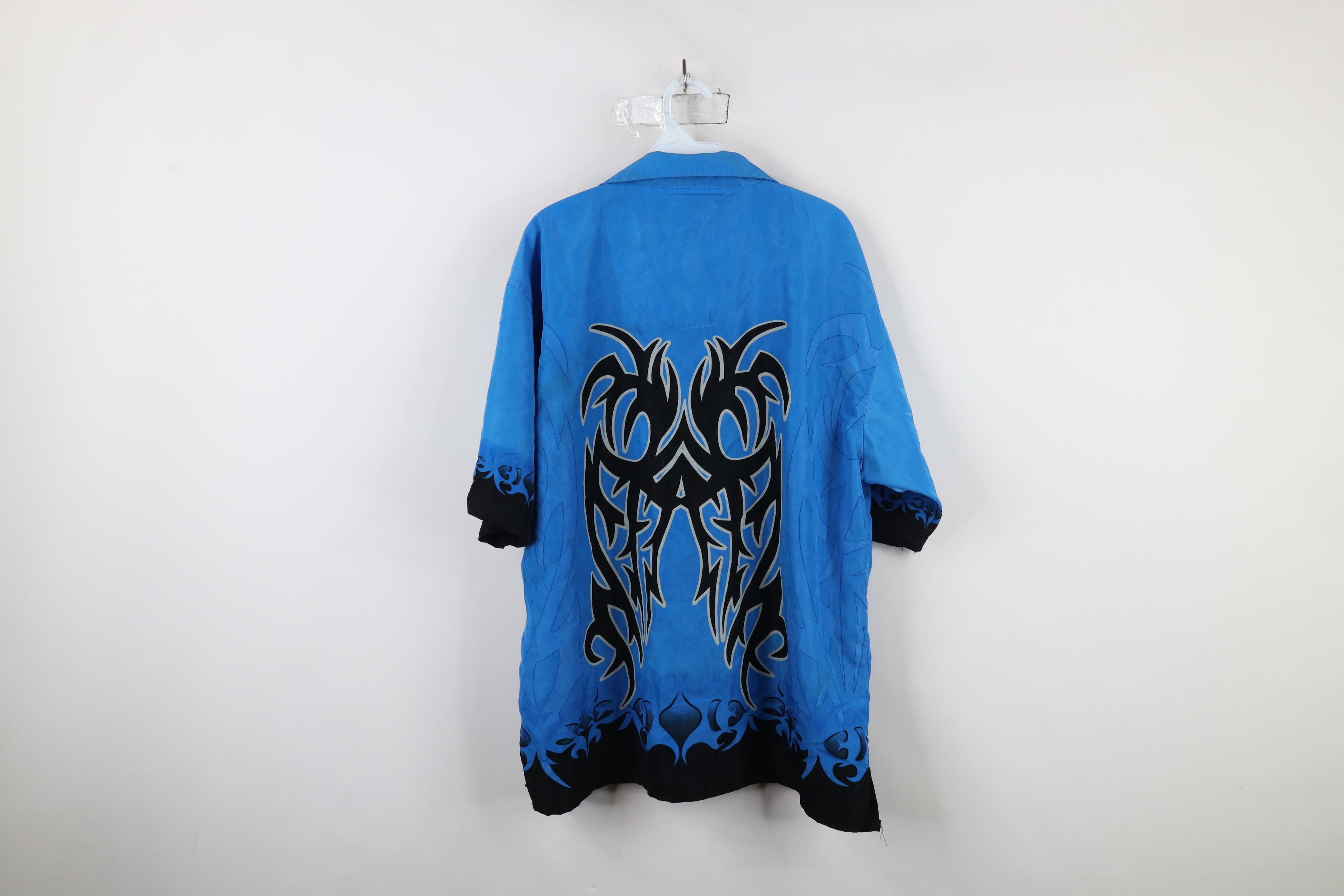 Vintage Vintage 90s Y2K Streetwear Tribal Gambler Poker Button Shirt Size US L / EU 52-54 / 3 - 14 Thumbnail