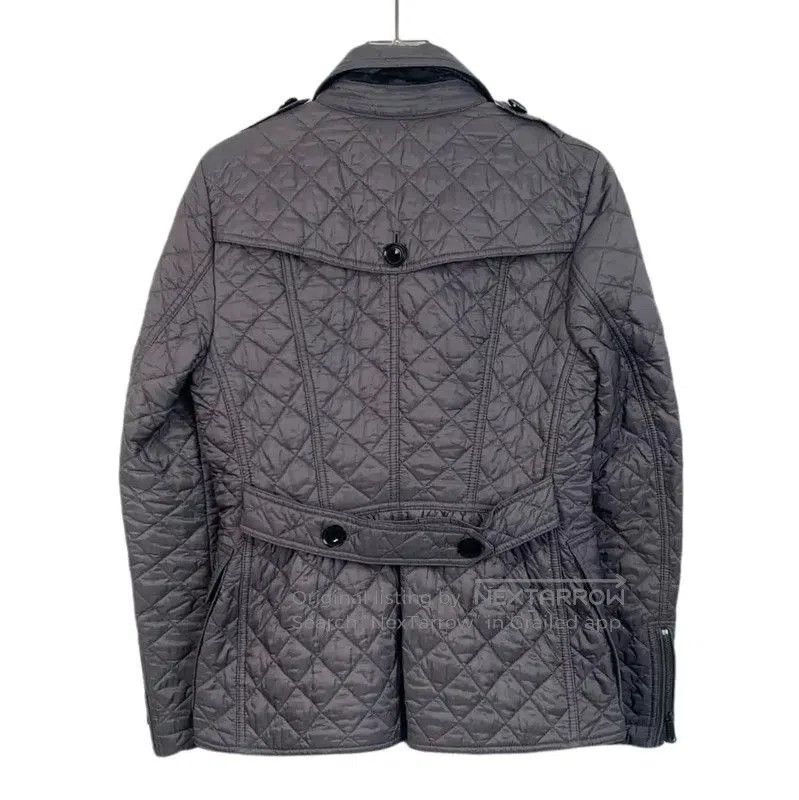 Burberry Burberry Women's Gray Quilted Down Coat. Size S / US 4 / IT 40 - 2 Thumbnail