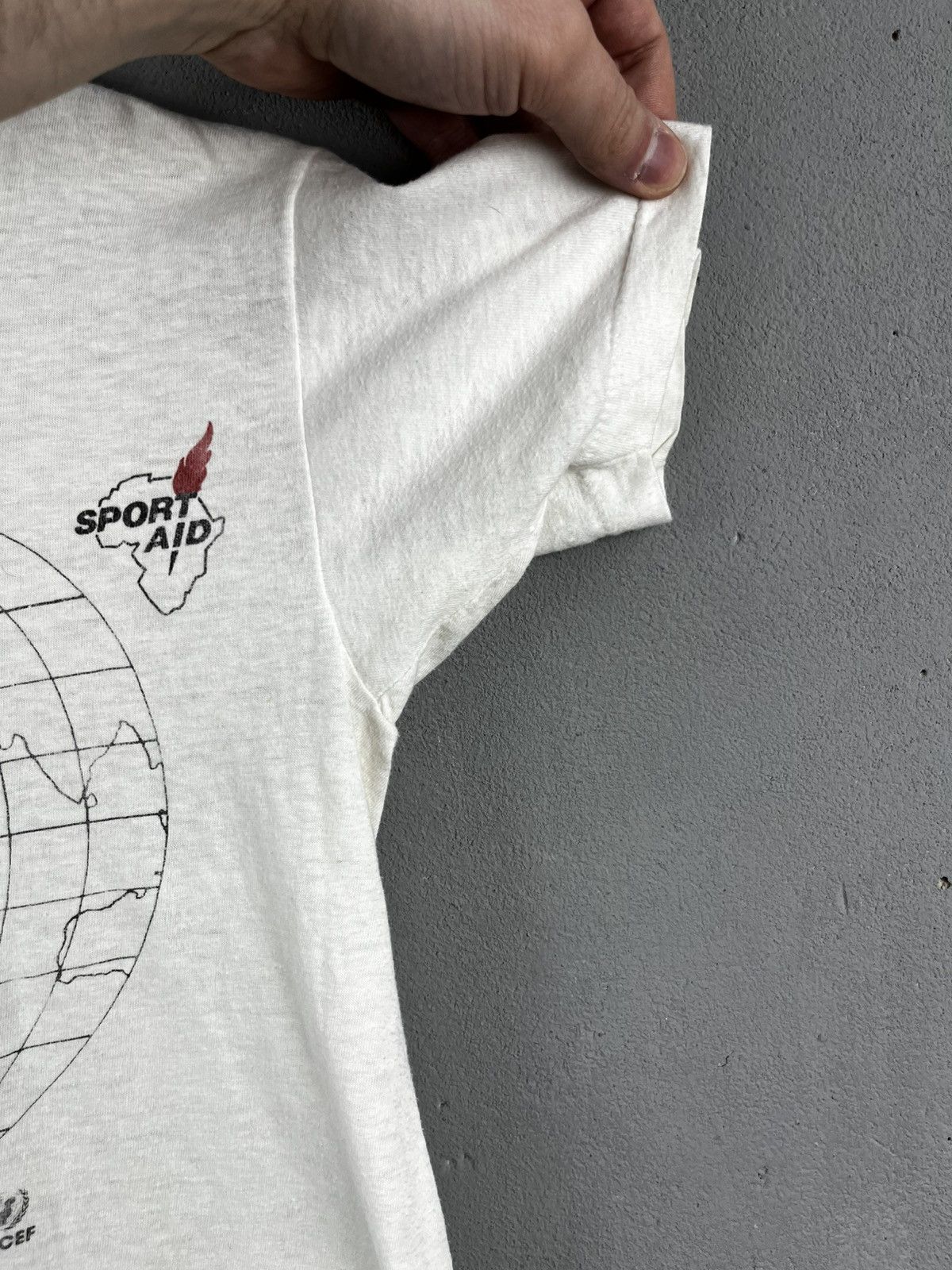 Vintage Vintage 1986 I Ran The World Sport Aid The Race Against Size S / US 4 / IT 40 - 11 Thumbnail