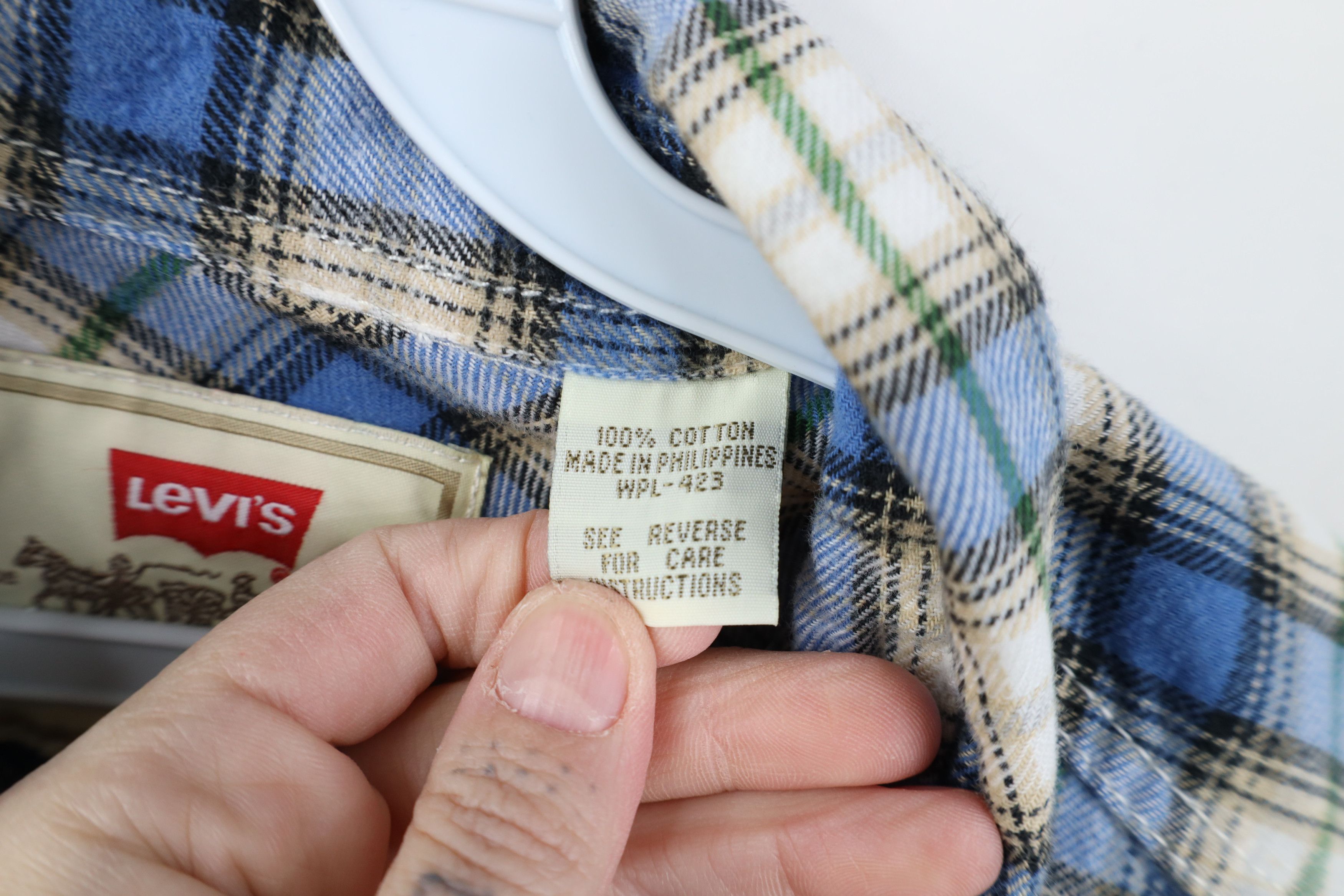 Levi's Vintage 90s Levis Double Pocket Flannel Button Down Shirt Size US M / EU 48-50 / 2 - 8 Thumbnail