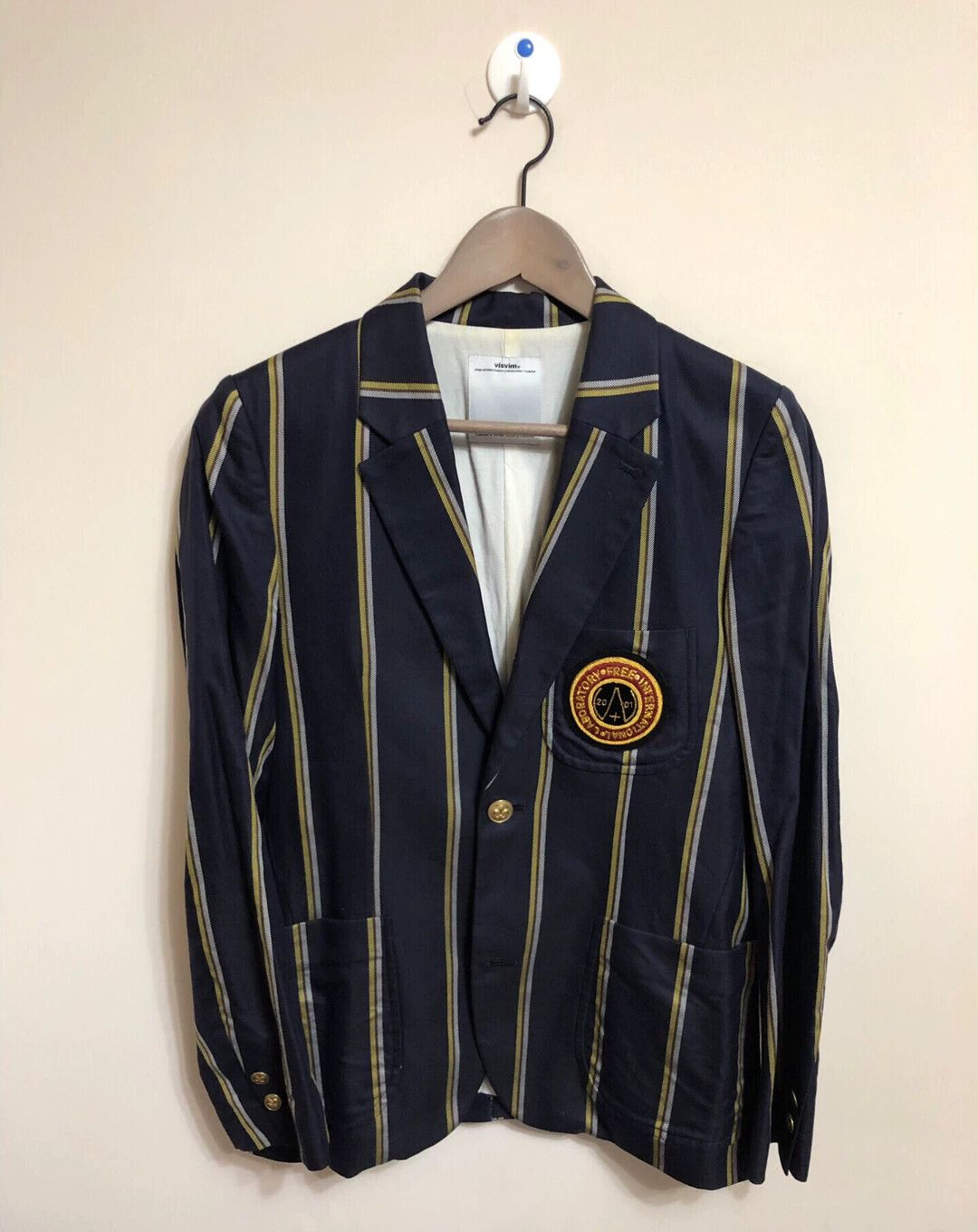 Visvim embroidered badge College suit