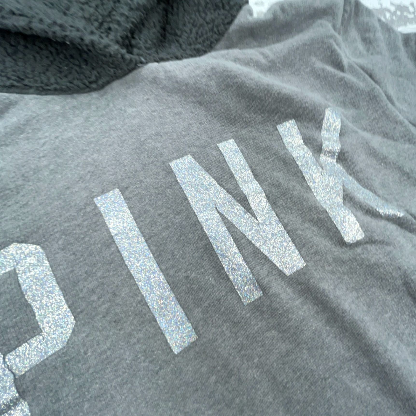 Victoria's Secret Victoria's Secret PINK Hoodie Women Small Gray Sweatshirt Sweater Top Logo Graphic Print Hooded Pullover Casual Activewear Winter Spring Summer Fall Size S / US 4 / IT 40 - 4 Thumbnail