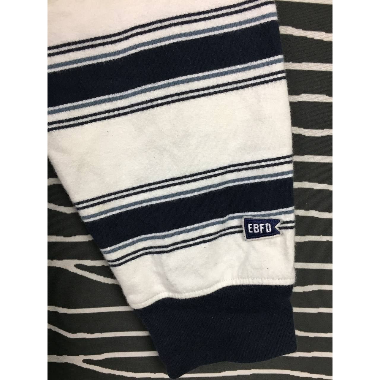 Ebbets Field Flannels × Vintage Vtg Authentic Ebbets Field Flannels Striped Longsleeve Tee Size US XL / EU 56 / 4 - 6 Thumbnail