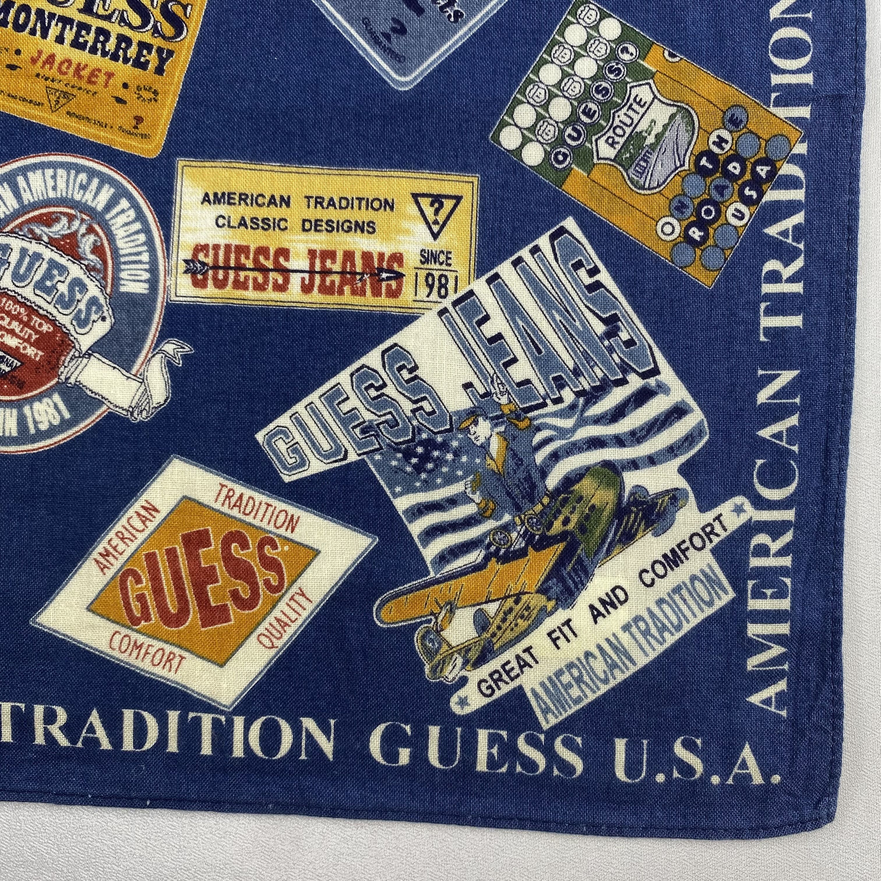 Guess × Vintage Guess Bandana/ Handkerchief / Neckerchief-P1567 Size ONE SIZE - 3 Thumbnail