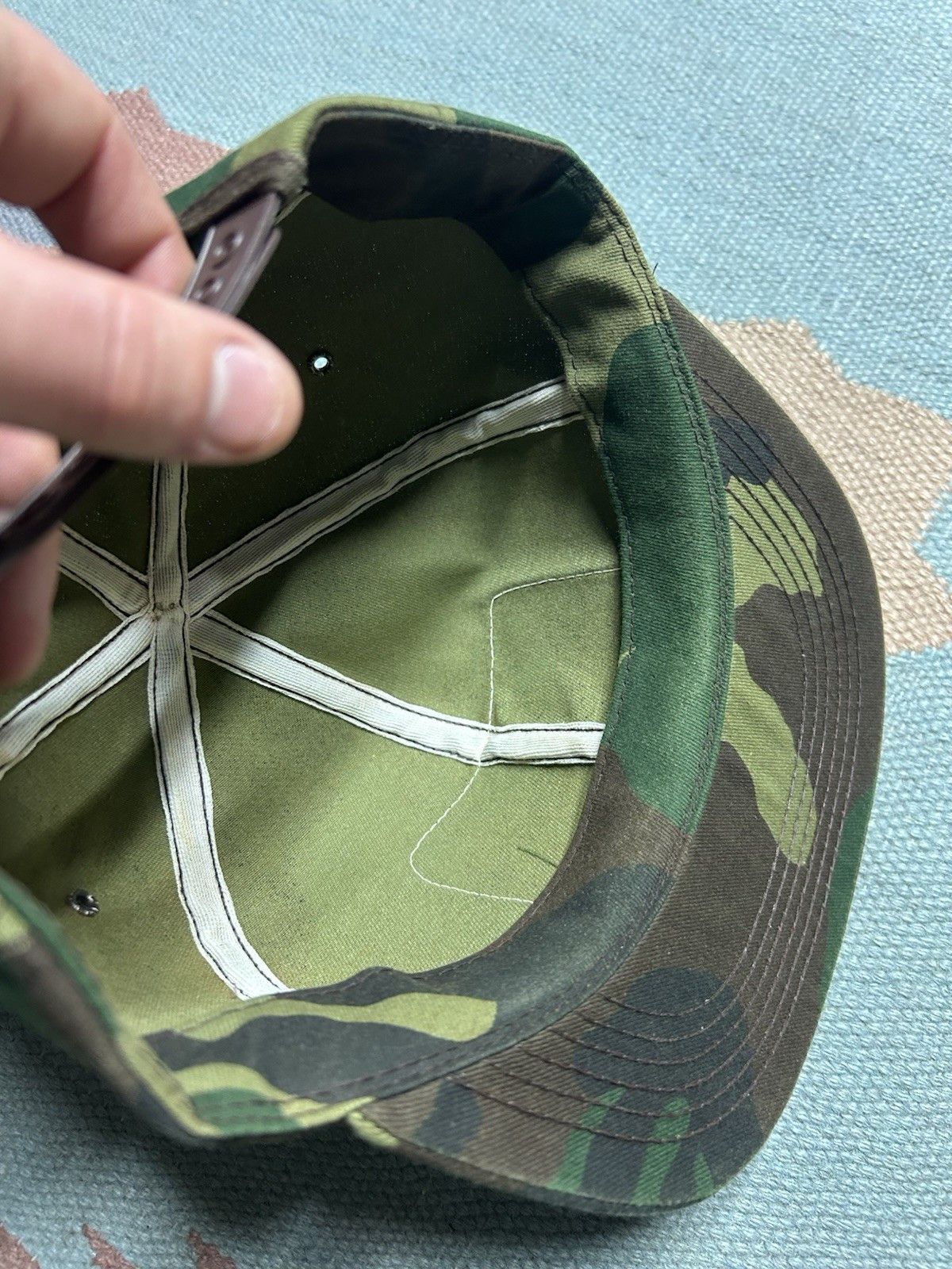 Vintage Vtg k products bran hat camo pursuit herbicide USA duck bird Size ONE SIZE - 6 Thumbnail