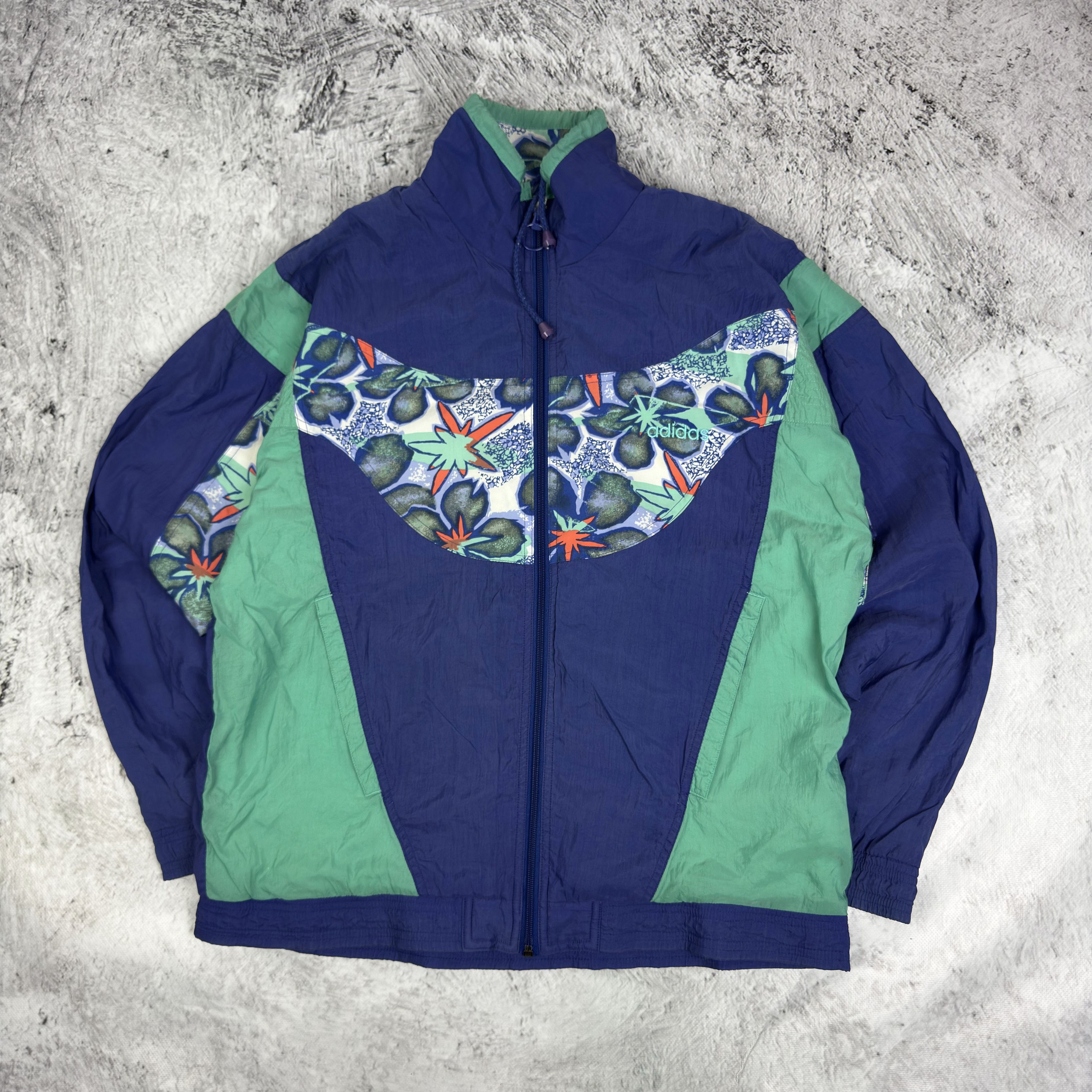 Adidas Adidas Men's Blue Full Zip Windbreaker Jacket Small Size US S / EU 44-46 / 1 - 2 Thumbnail