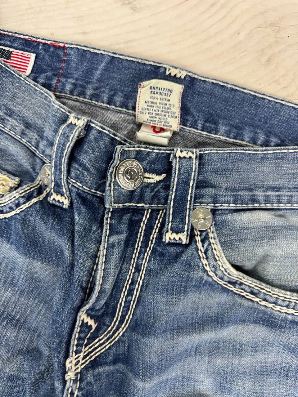 True Religion Vintage True Religion Baggy Denim Jeans Size US 30 / EU 46 - 9 Thumbnail