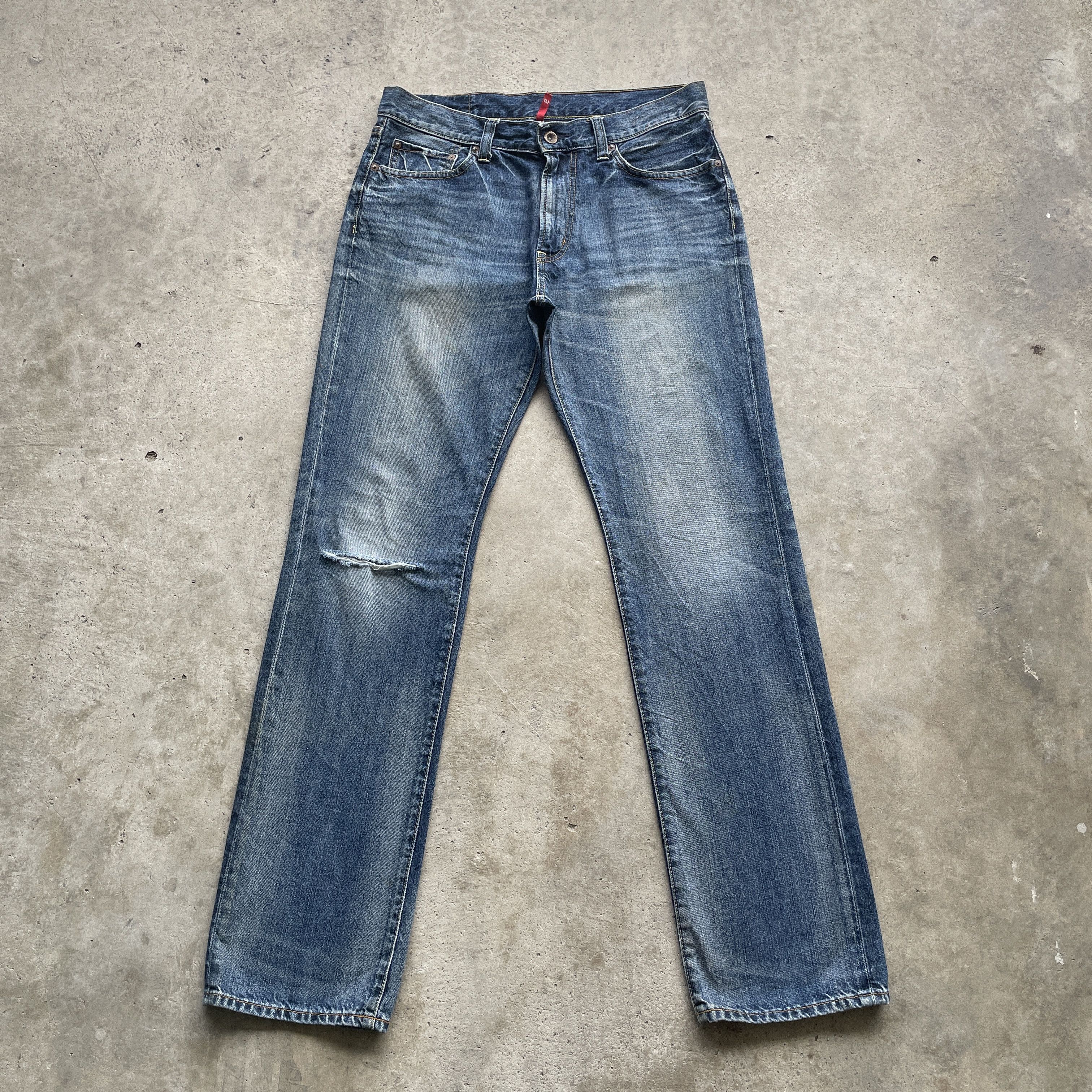 Japanese Brand W34 VINTAGE JAPANESE DISTRESSED JEANS FADED DENIM PANTS Size US 34 / EU 50 - 2 Thumbnail