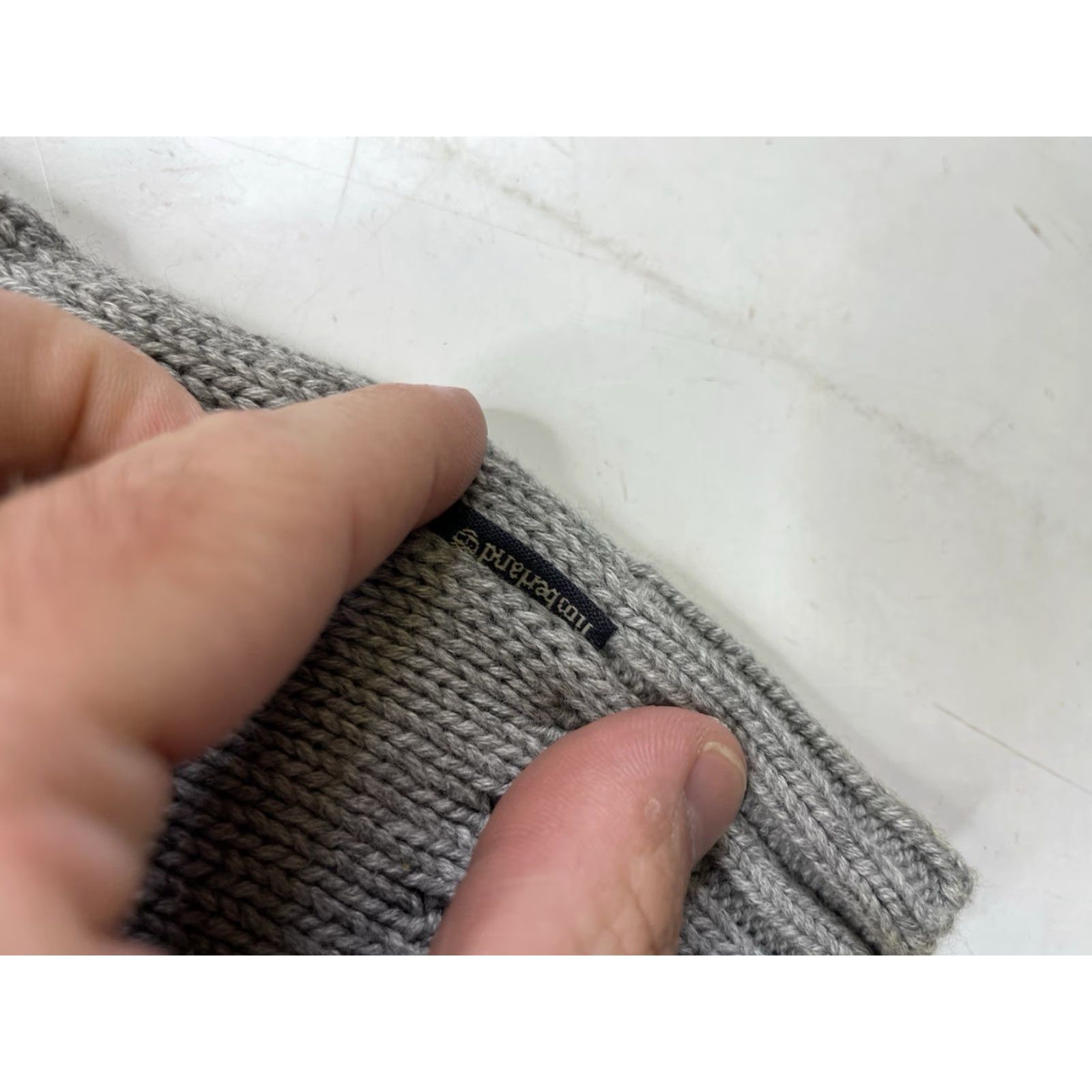 Timberland VINTAGE Timberland Striped Knit Sweater Mens L Gray 2000s Y2K Grunge Skate Pullover Cotton Men Size US L / EU 52-54 / 3 - 4 Thumbnail