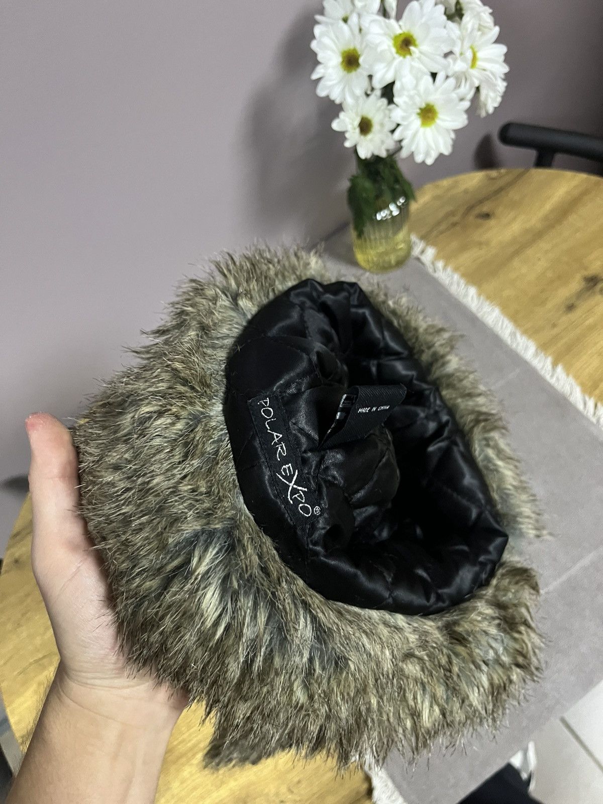 Japanese Brand Ushanka Trapper Hat Furry Mohair Fuzzy Fur Hat Y2K 90s rare Size ONE SIZE - 6 Thumbnail