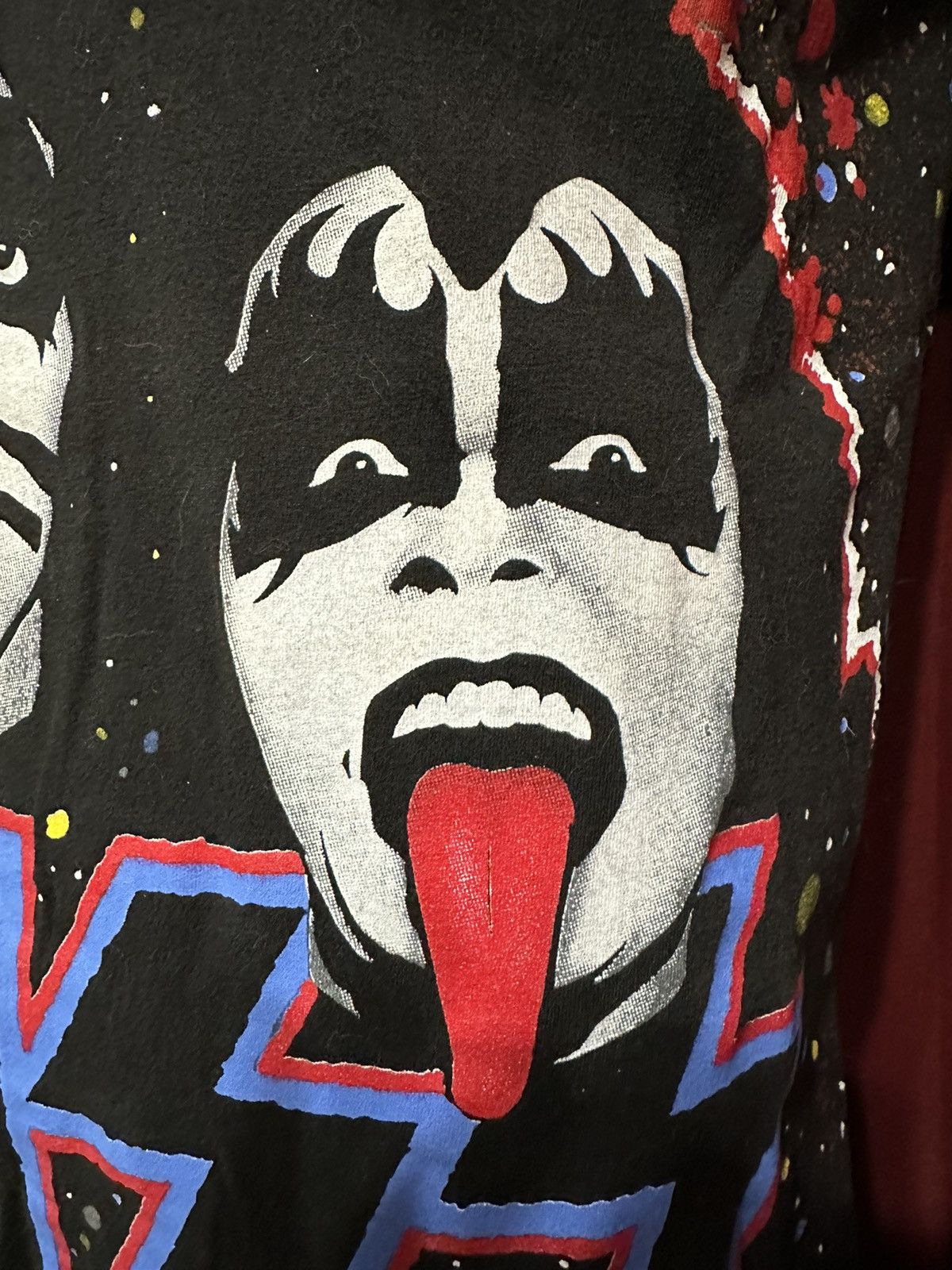 Band Tees × KISS × Vintage Vintage KISS Tshirt 90’s All Over Print Chikara Grail Size US L / EU 52-54 / 3 - 5 Thumbnail