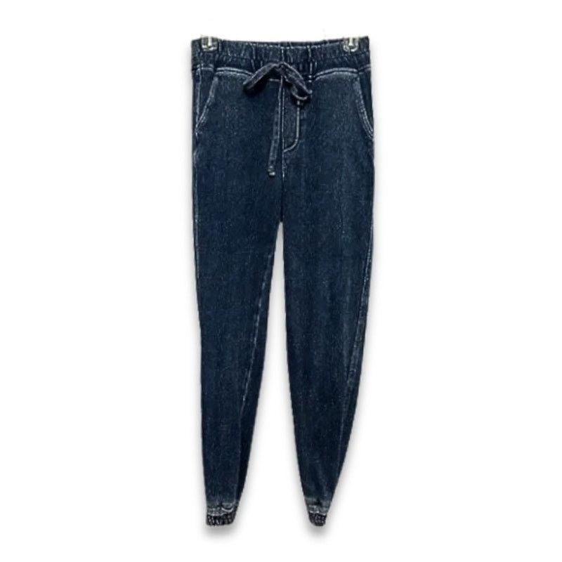 Other Wash Lab Jeggings Tie Waist Dark Wash Blue Women's M NWOT Size 28" / US 6 / IT 42 - 1 Thumbnail