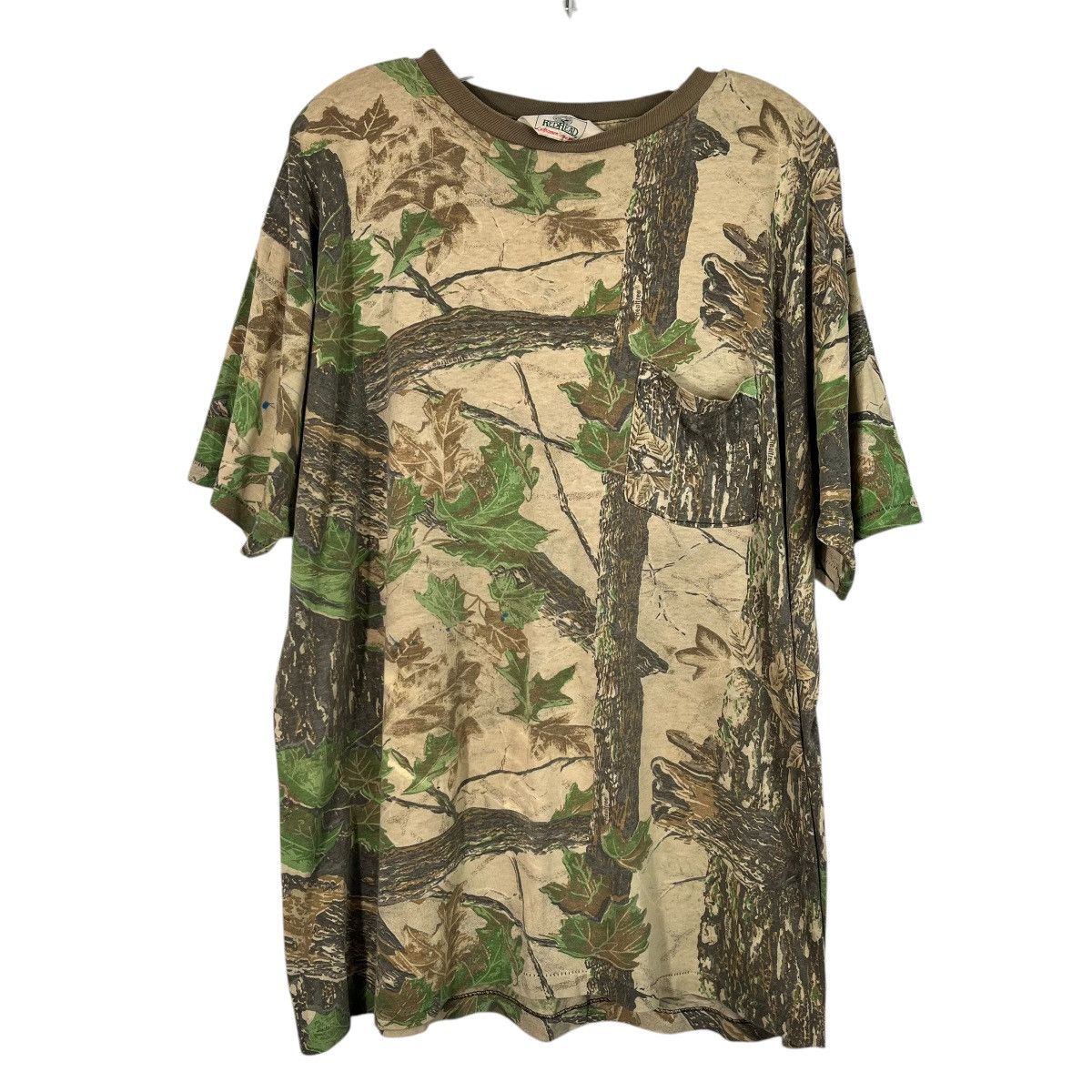 Vintage Vintage 1980s Red Head Single Stitch Camo Camouflage T-Shirt Size US XL / EU 56 / 4 - 1 Thumbnail