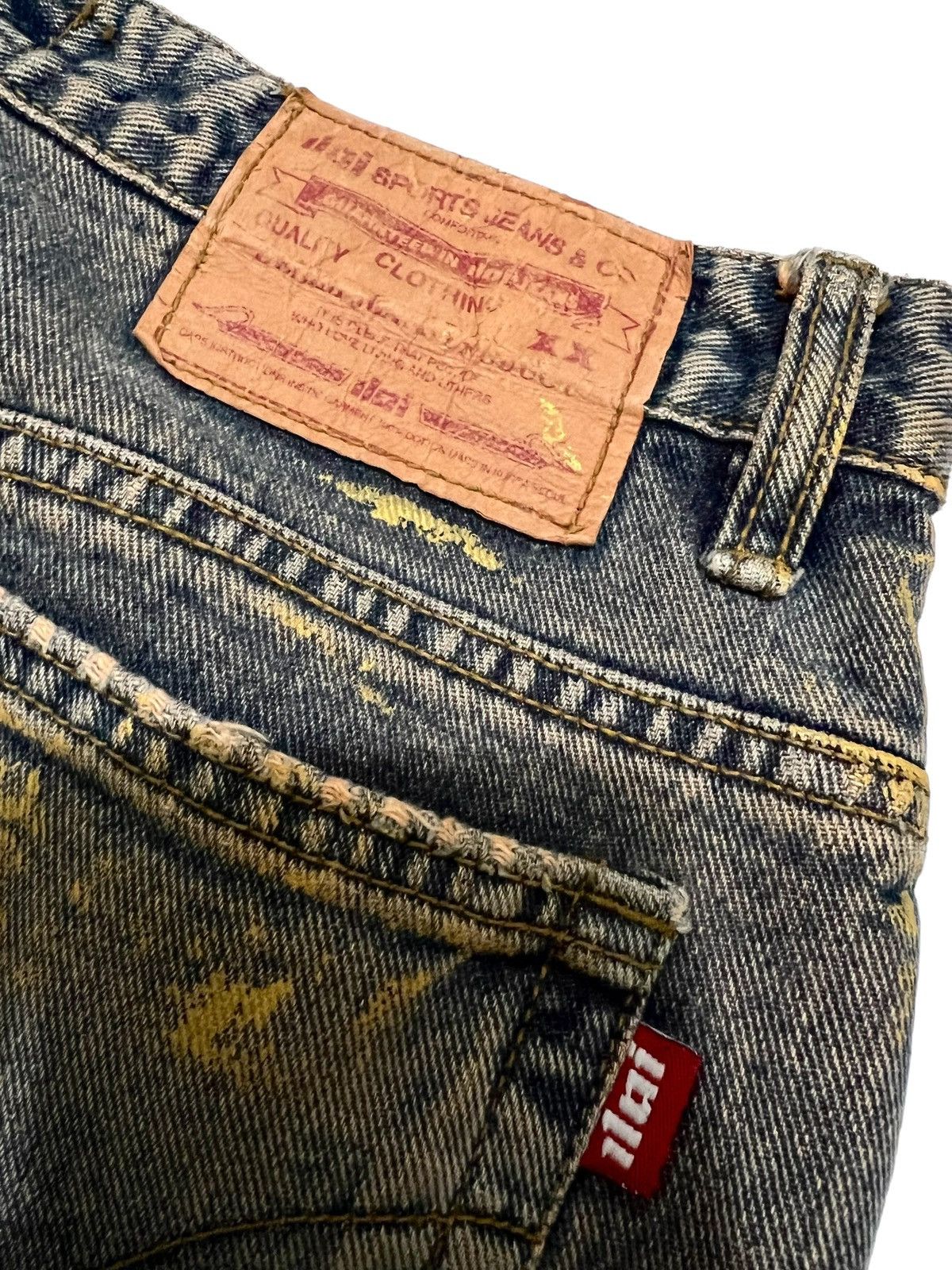 If Six Was Nine × Japanese Brand × Le Grande Bleu (L.G.B.) Iloi jeans distressed mudwash splatter Denim pants Size US 29 - 8 Thumbnail