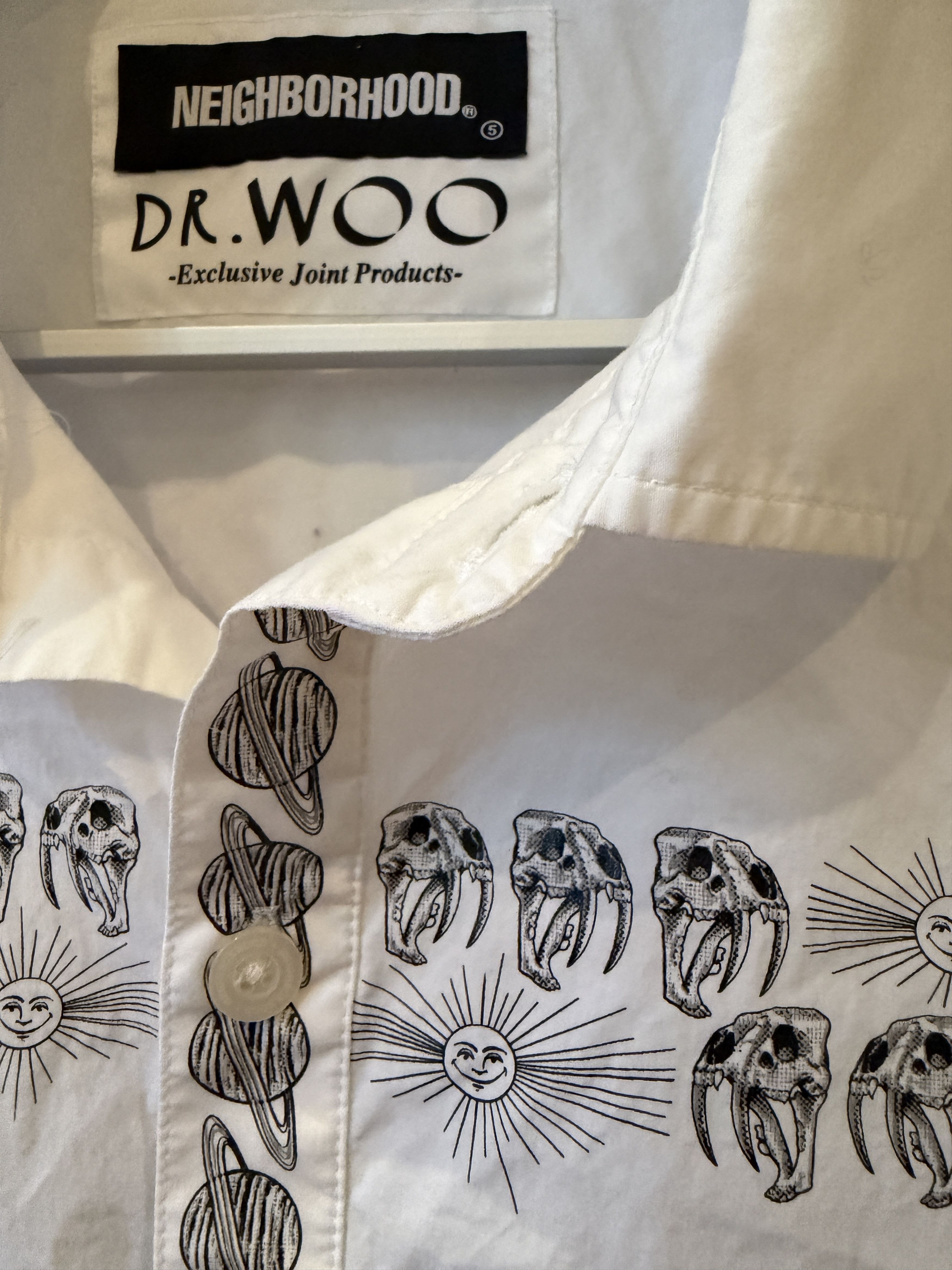 Neighborhood RARE!! NEIGHBORHOOD X DR. WOO Short sleeve button up XL Size US XL / EU 56 / 4 - 5 Thumbnail