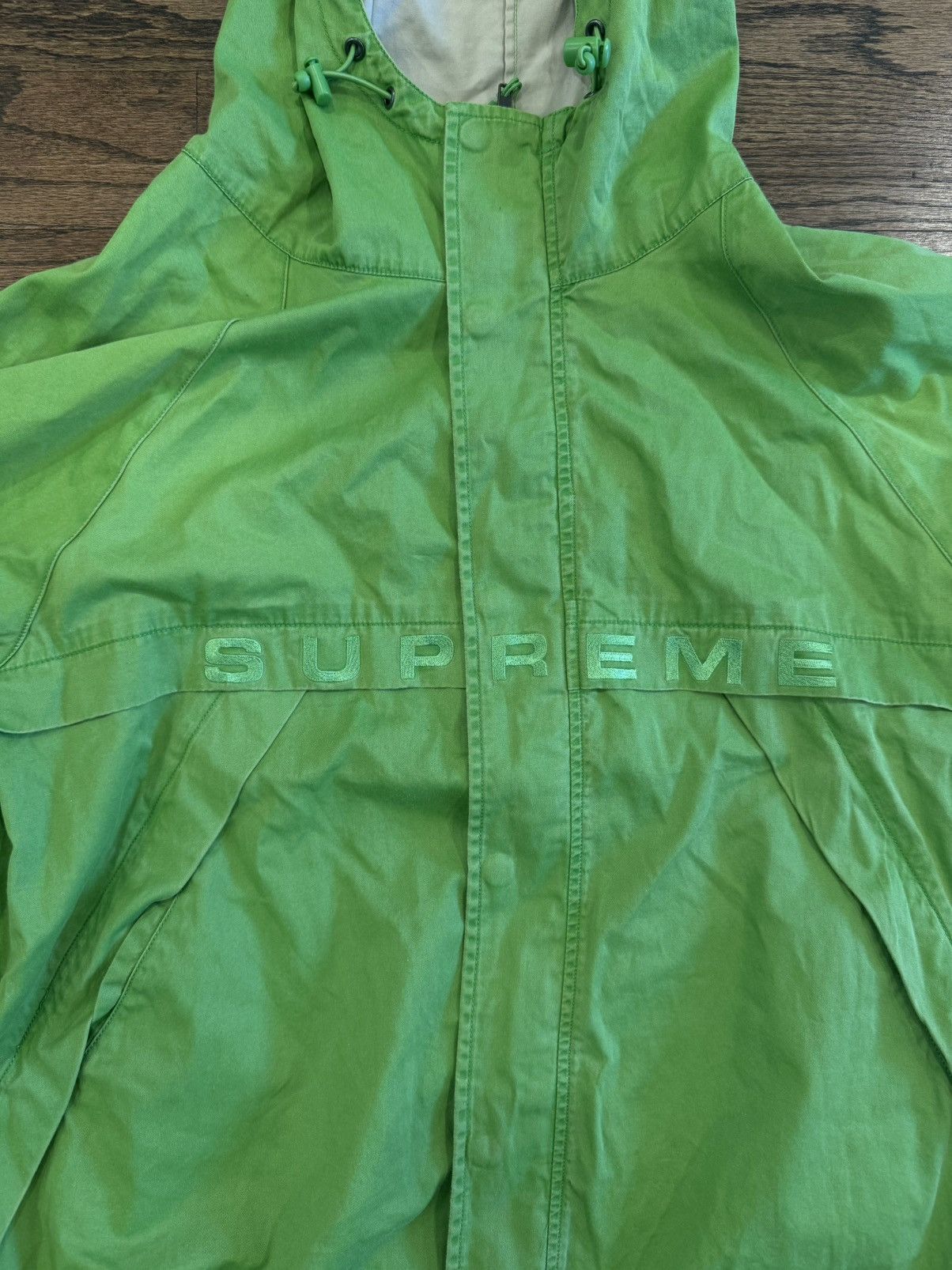 Supreme Supreme SS20 Overdyed Twill Hooded Jacket Size US XL / EU 56 / 4 - 7 Thumbnail