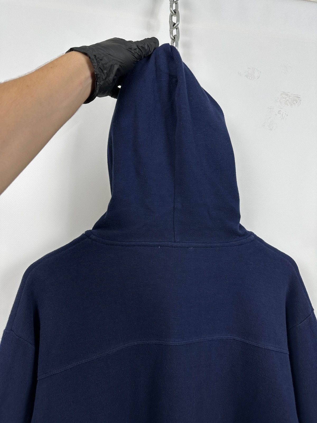 Yves Saint Laurent Vintage Yves Saint Laurent YSL Navy Blue Zip Up Hoodie Size US L / EU 52-54 / 3 - 17 Thumbnail