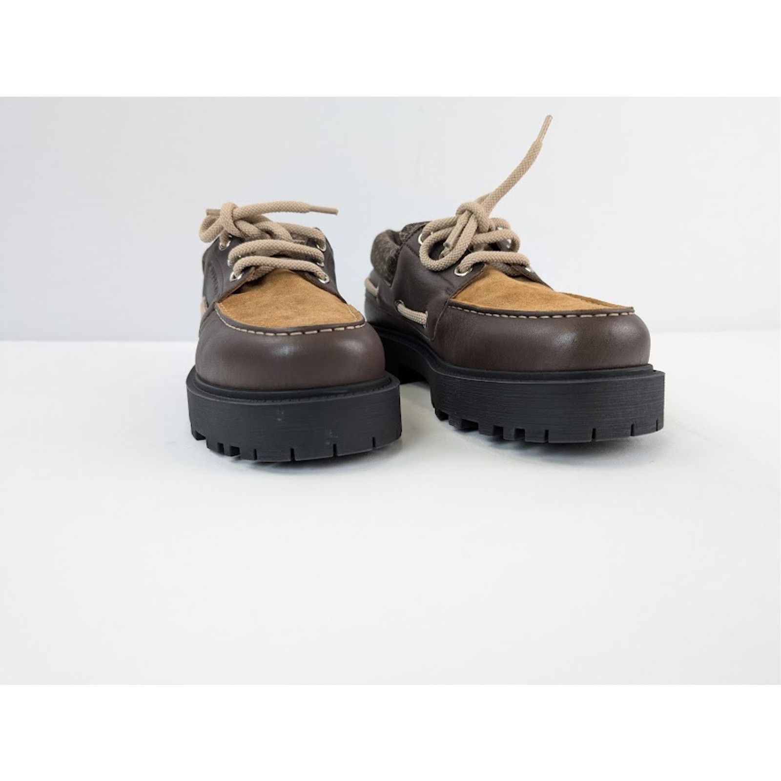 Givenchy o1rshd1 Storm Leather Boat Boots in Chocolate Size US 10 / EU 43 - 6 Thumbnail