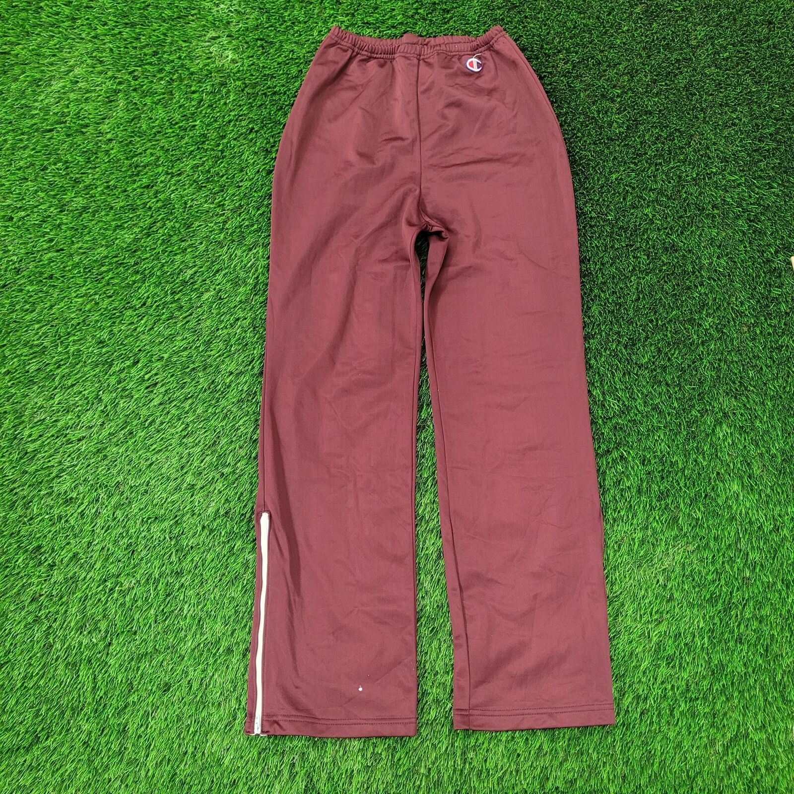 Champion VTG Champion High Rise Pants XS/S Maroon Talon Ankle Zip USA Size US 26 / EU 42 - 1 Thumbnail