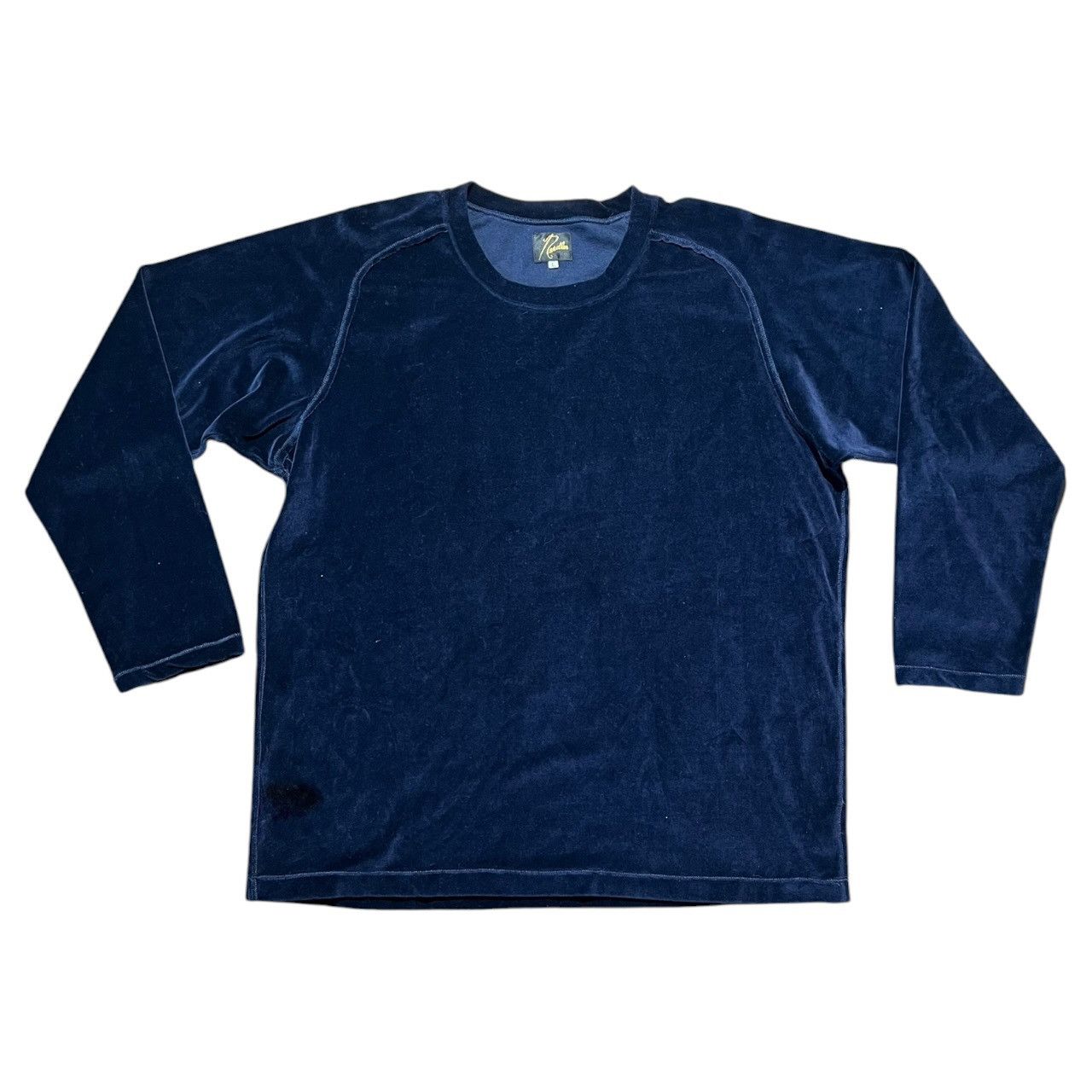 Needles Needles Velour T-shirt in Blue Size US L / EU 52-54 / 3 - 1 Thumbnail